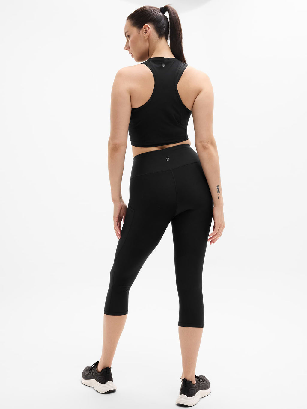 Interval Stash High Rise 7/8 Legging - Black