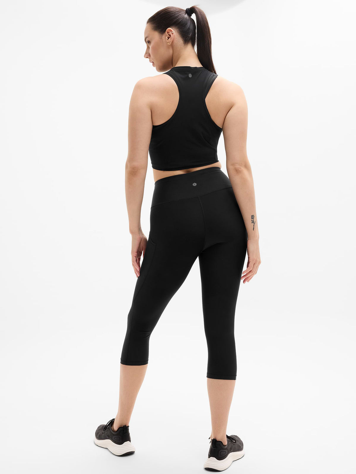 Interval Stash High Rise 7/8 Legging - Black