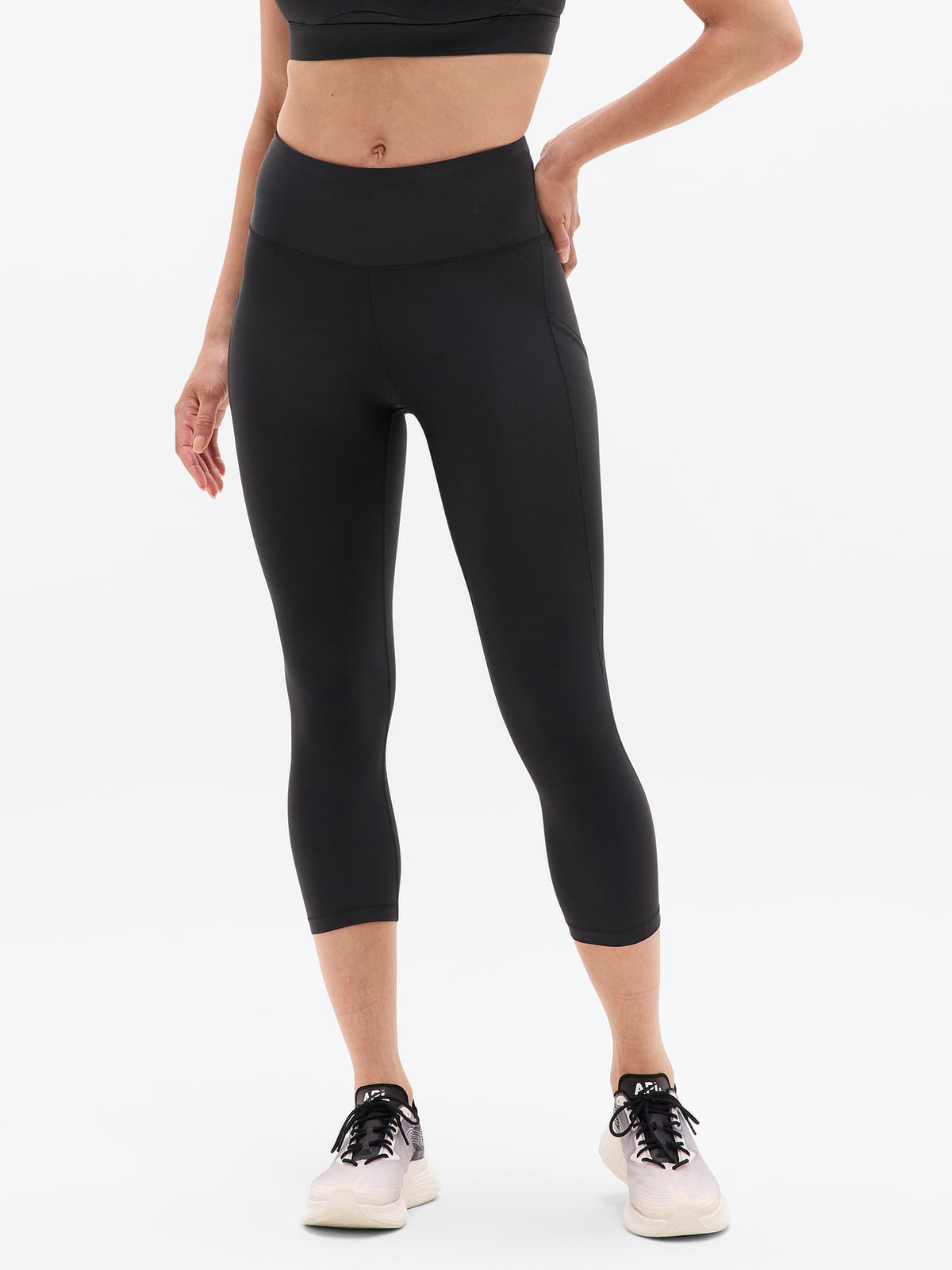 Interval Stash High Rise 7/8 Legging - Black