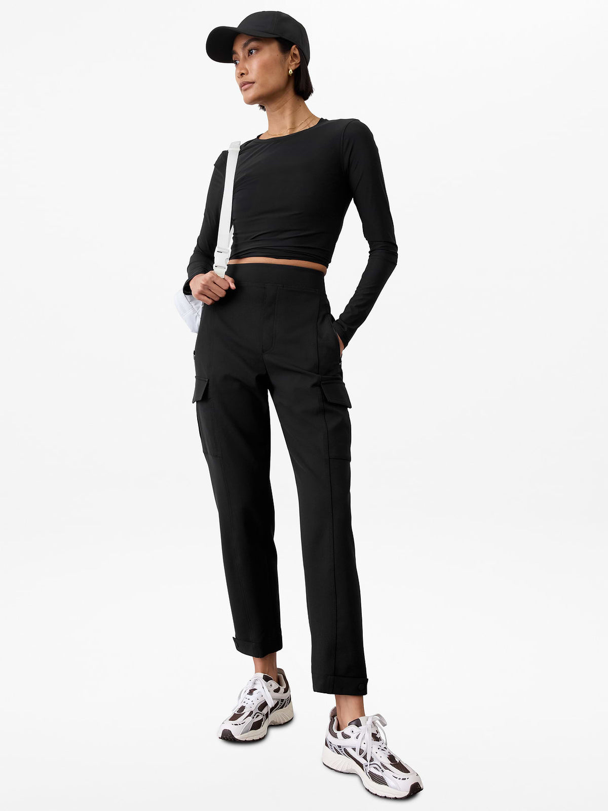 Endless High Rise Cargo Pant - Black