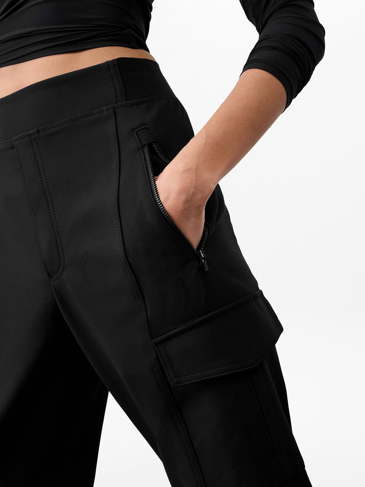 Endless High Rise Cargo Pant - Black