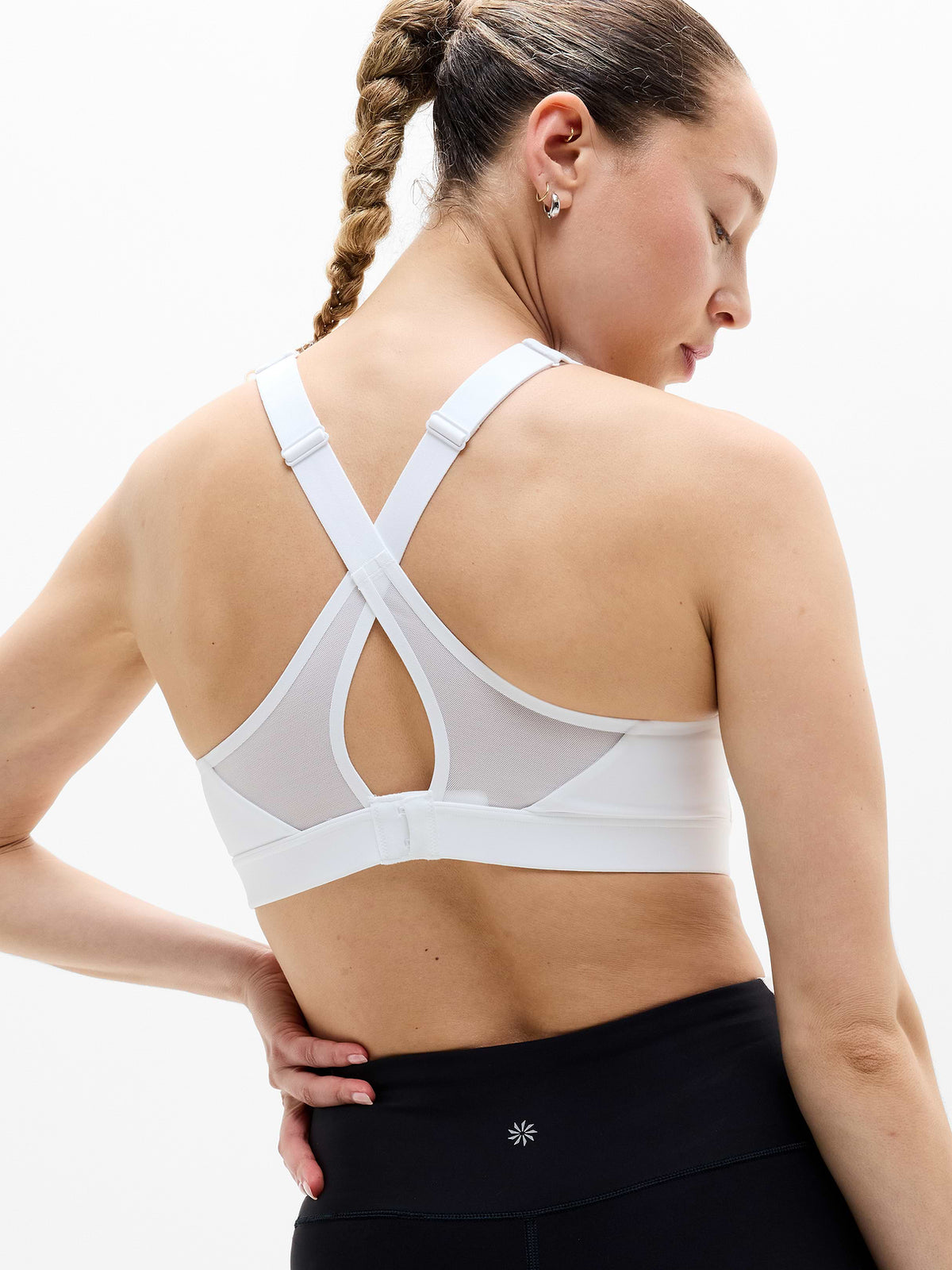 Speed Run High Support Sports Bra - Bright White
