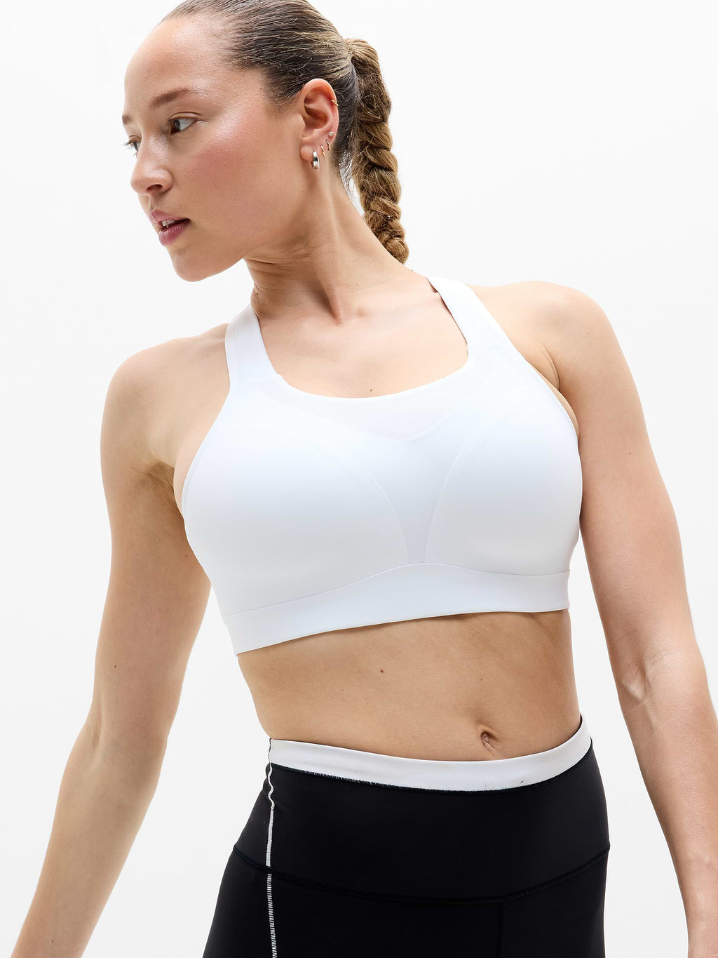 Speed Run High Support Sports Bra - Bright White
