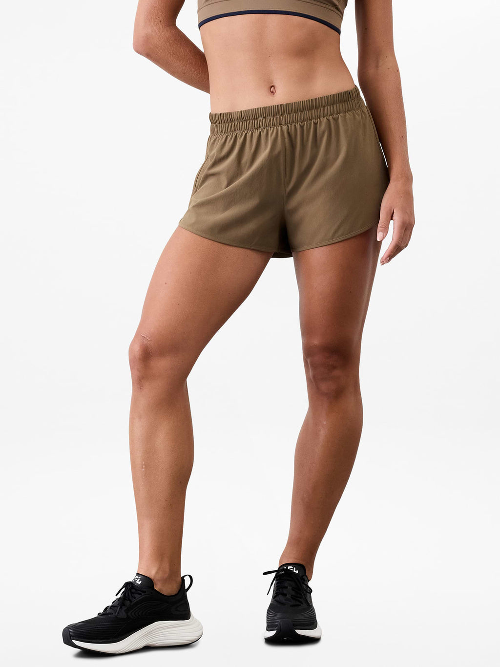 Speedwork Mid Rise 2 1/2" Run Short - Clay