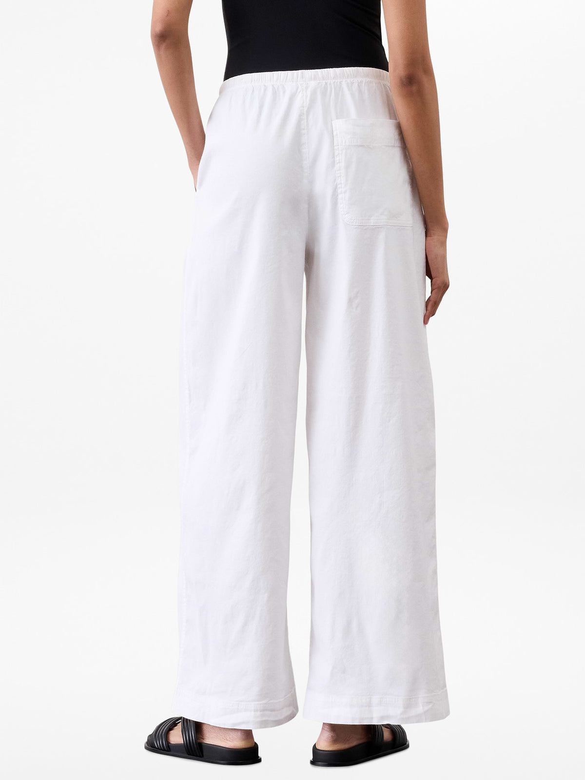 Paradise Mid Rise Wide Leg Pant - Bright White