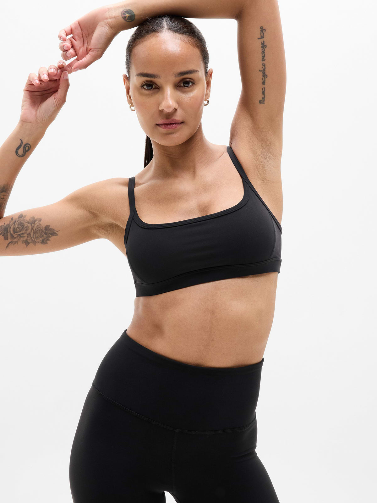 Square Neck Bra A-C - Black