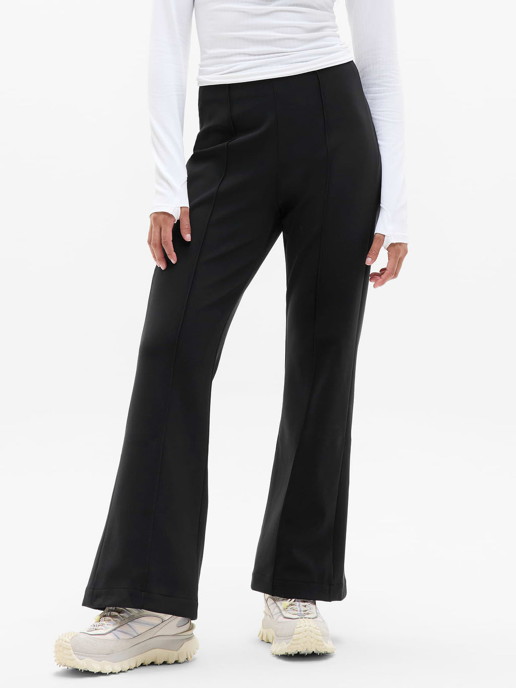 Glacier High Rise Flare Pant - Black