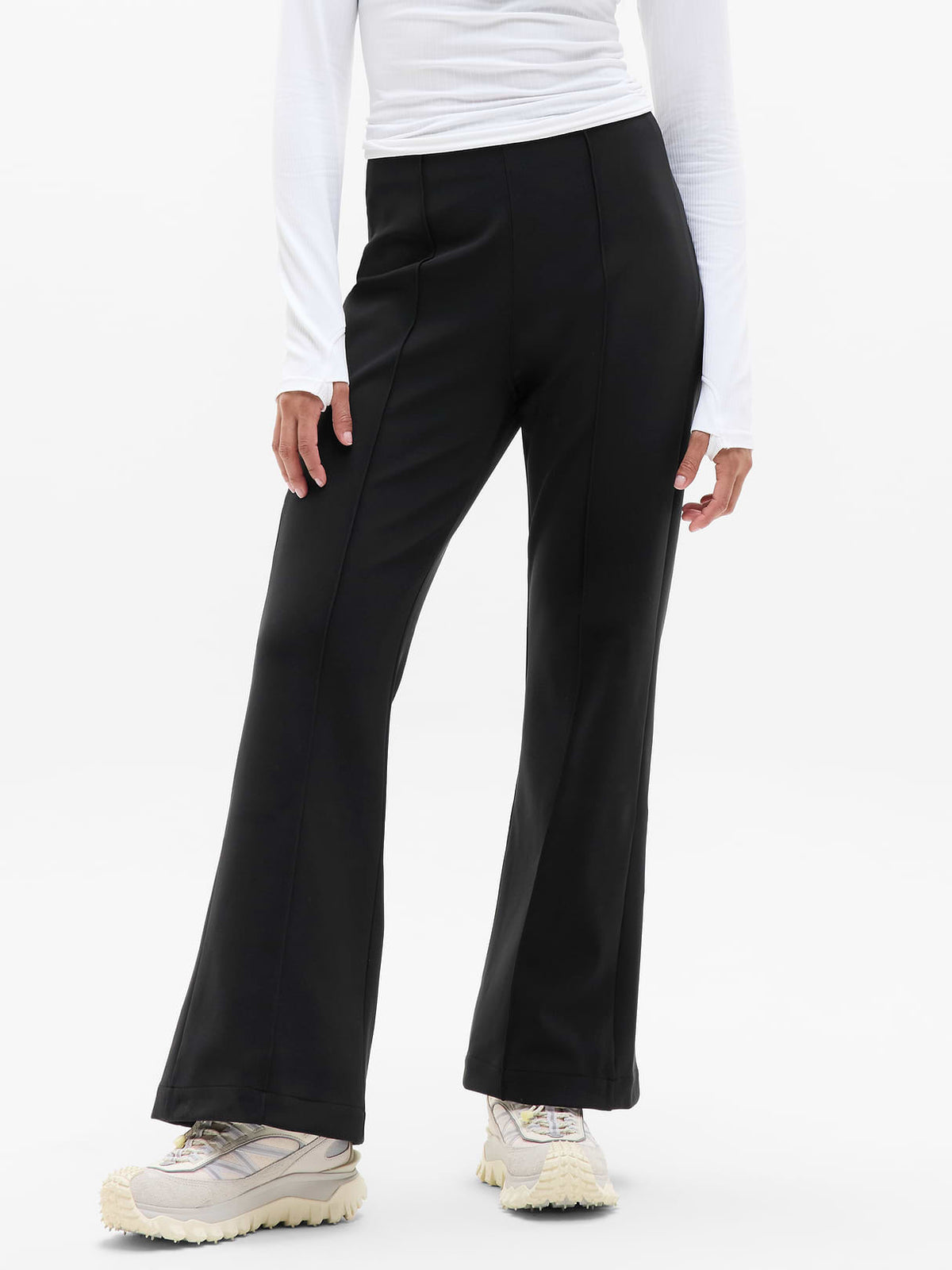 Glacier High Rise Flare Pant - Black
