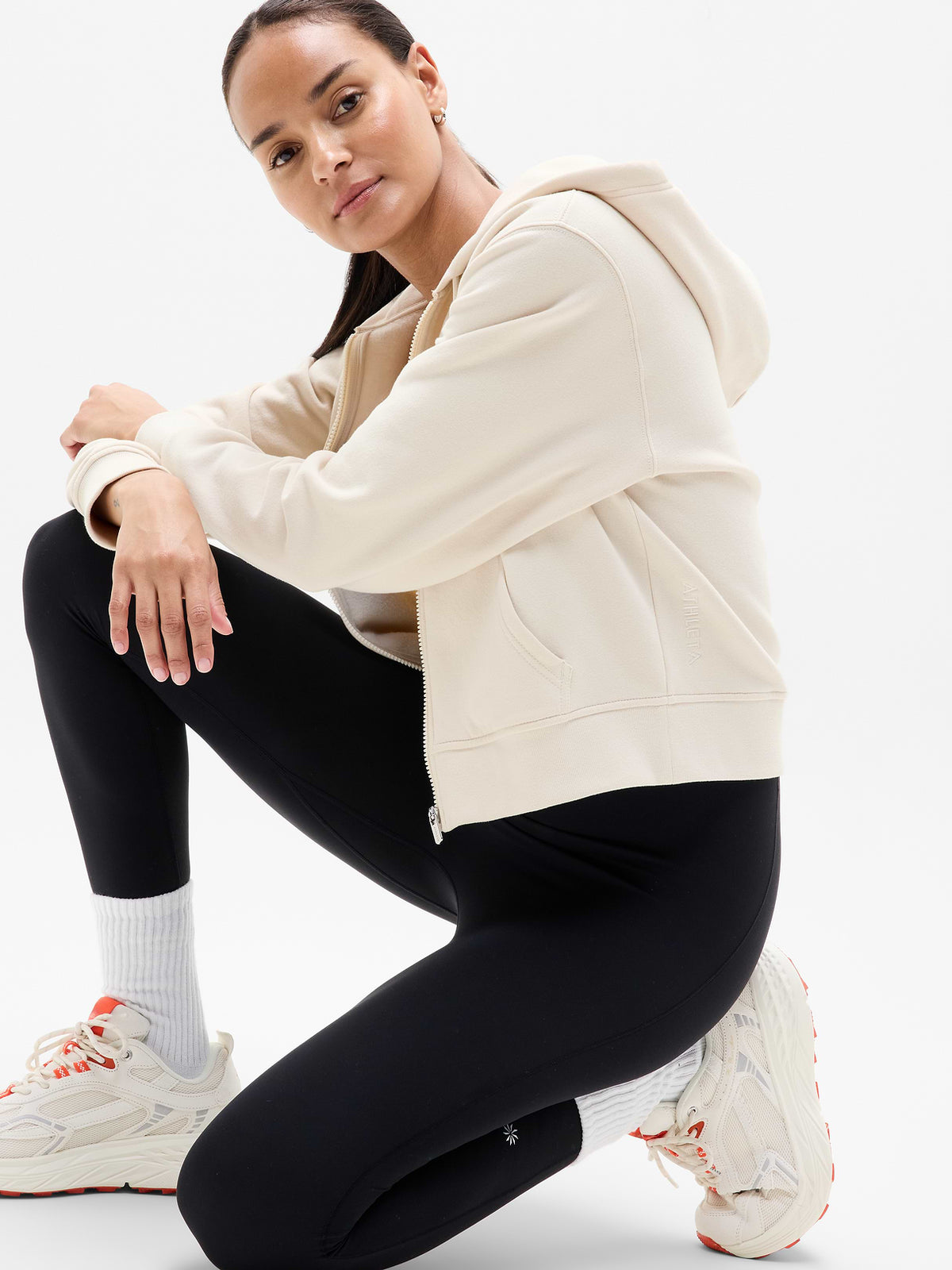 Forever Fleece Full Zip Sweatshirt - Bone