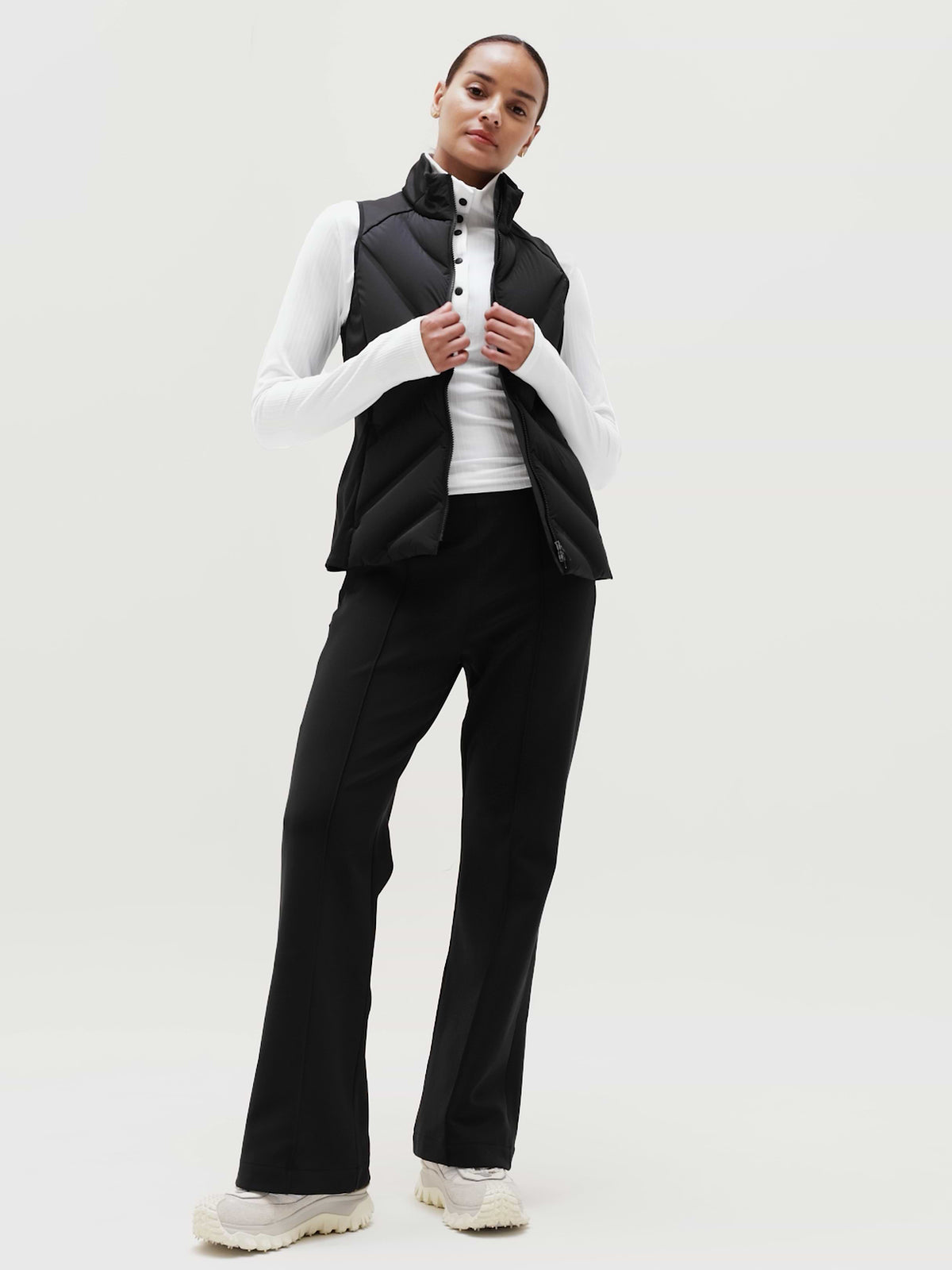 Glacier High Rise Flare Pant - Black