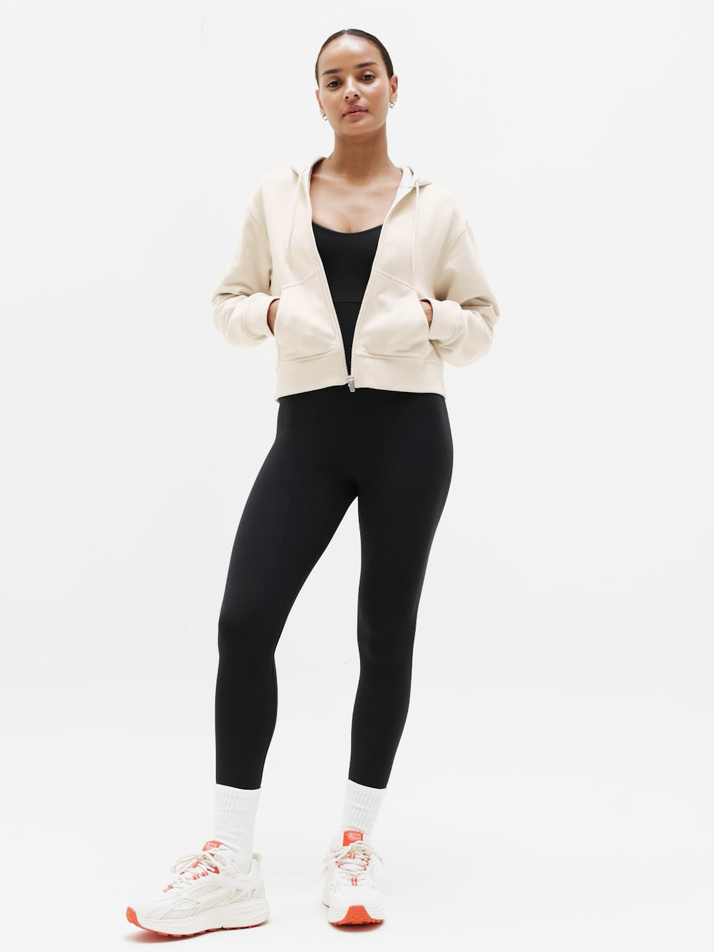 Forever Fleece Full Zip Sweatshirt - Bone