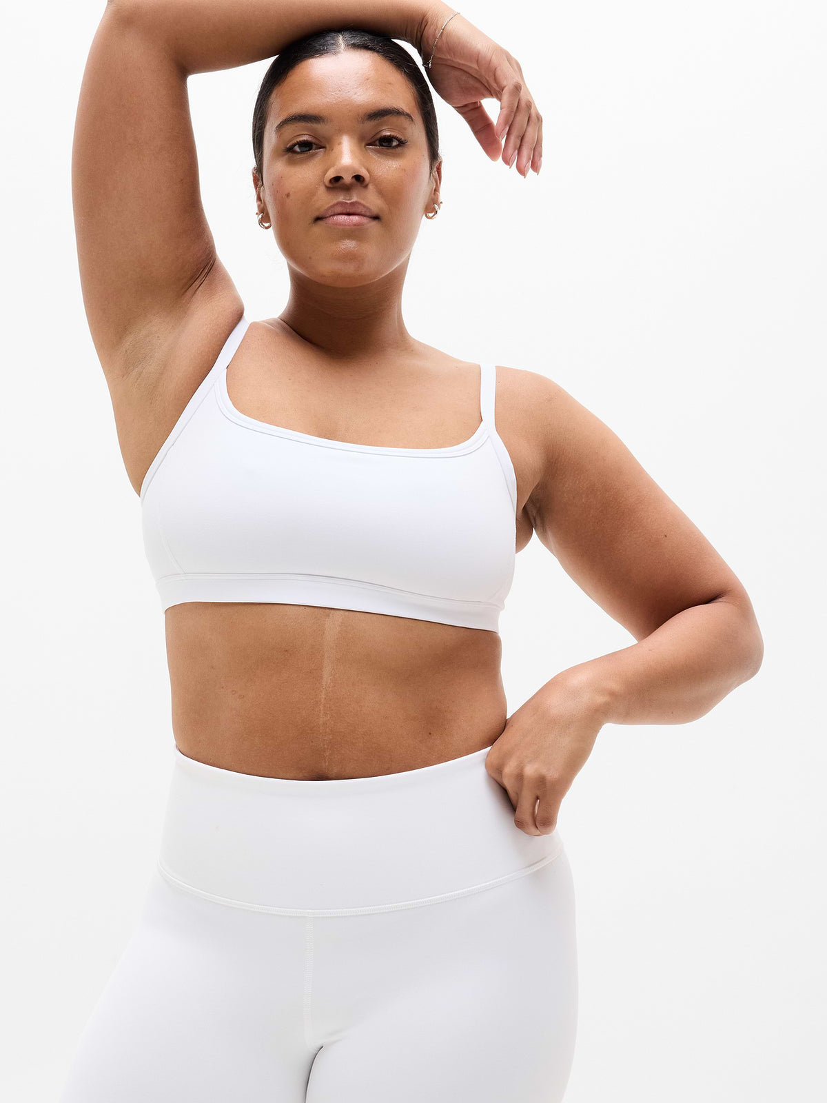 Square Neck Bra A-C - Bright White