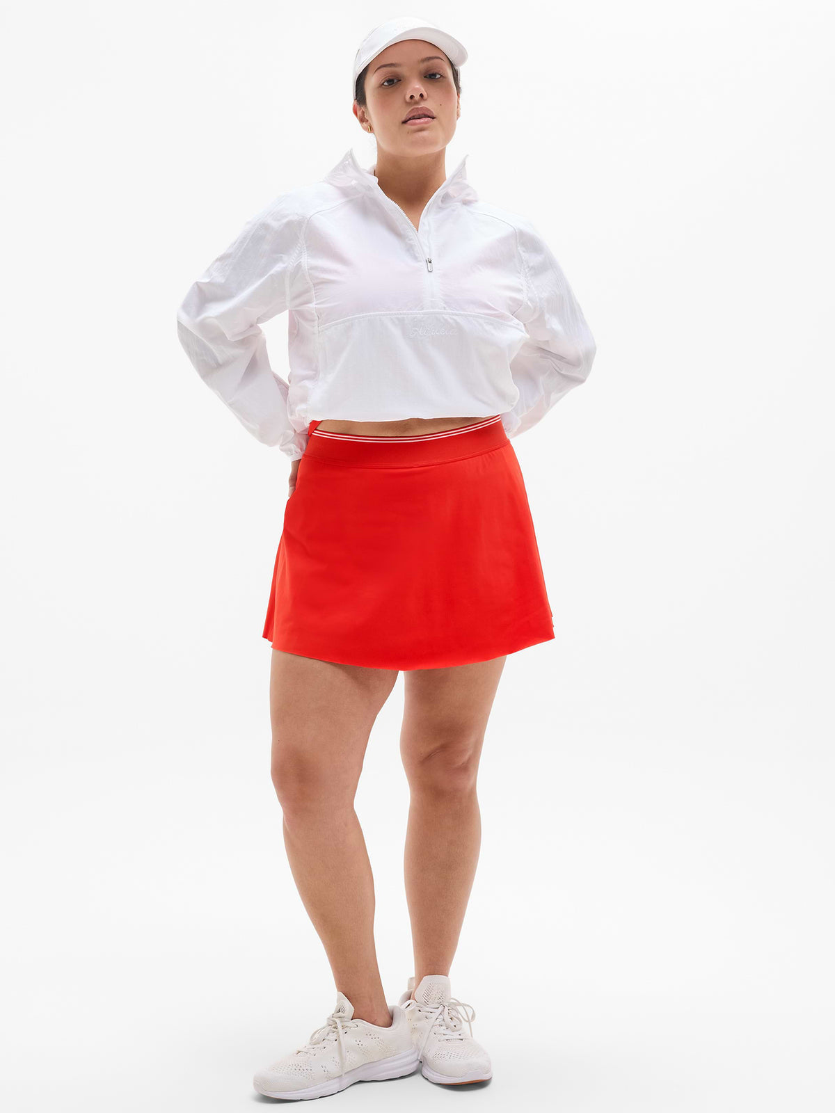 Ace Advantage High Rise 13.5" Skort - Cardinal/Bright White