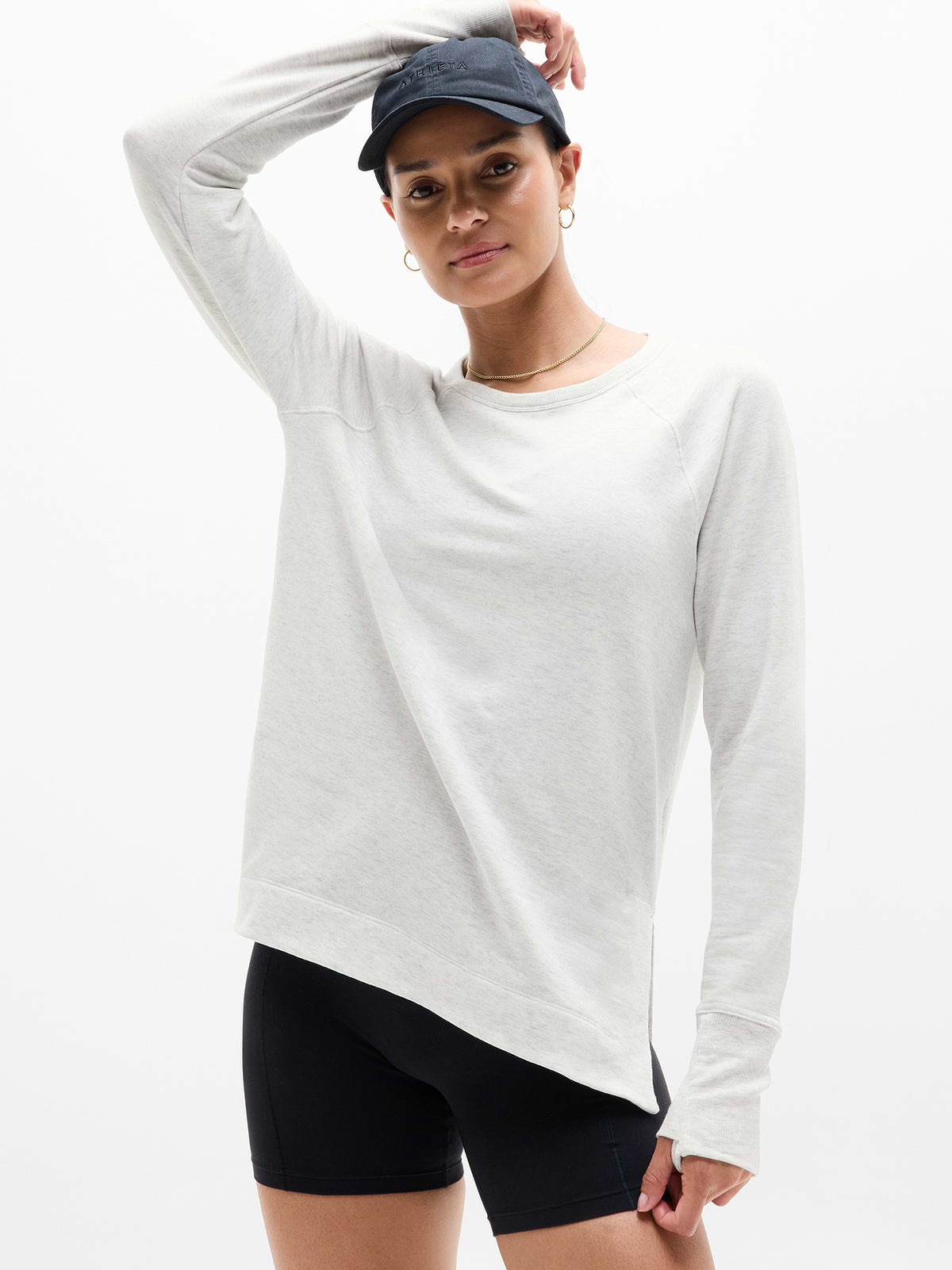 Coaster Luxe V-Neck Sweatshirt - Fog Grey Heather