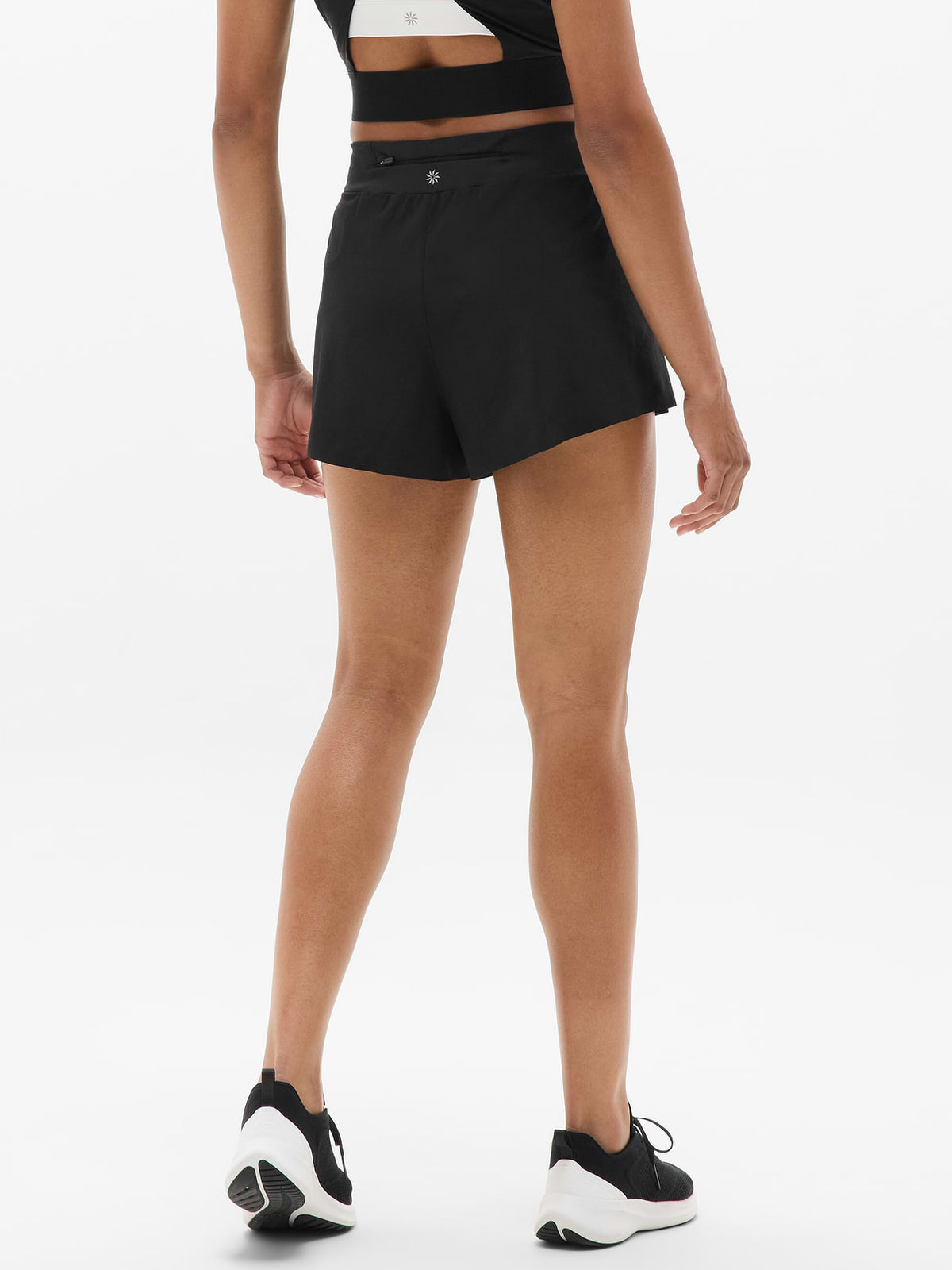 Fast Route Mid Rise 2" Run Short - Black