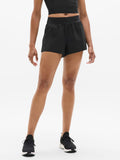 Fast Route Mid Rise 2" Run Short - Black
