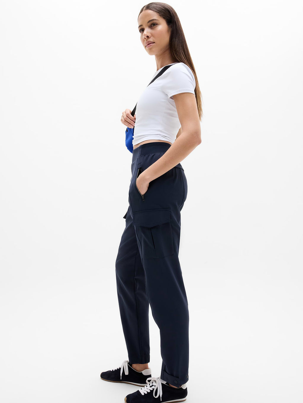 Endless High Rise Cargo Pant - Navy