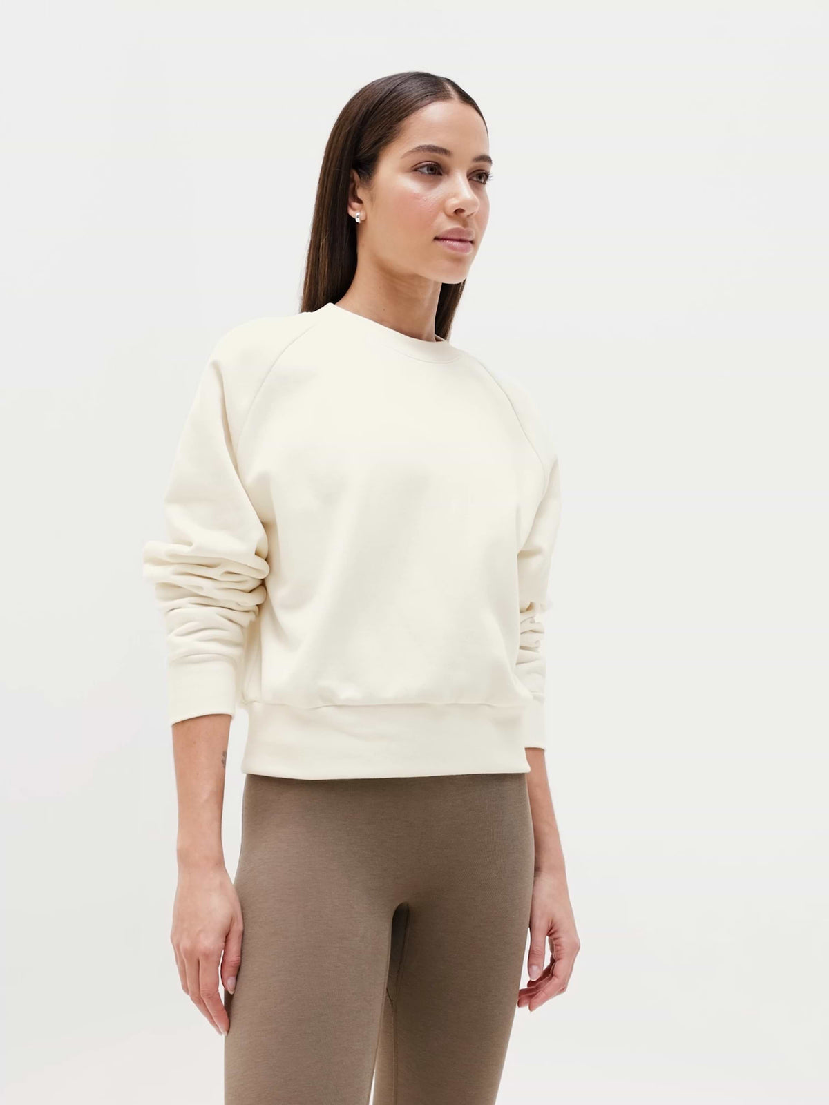 Forever Fleece Relaxed Crew Sweatshirt - Magnolia White