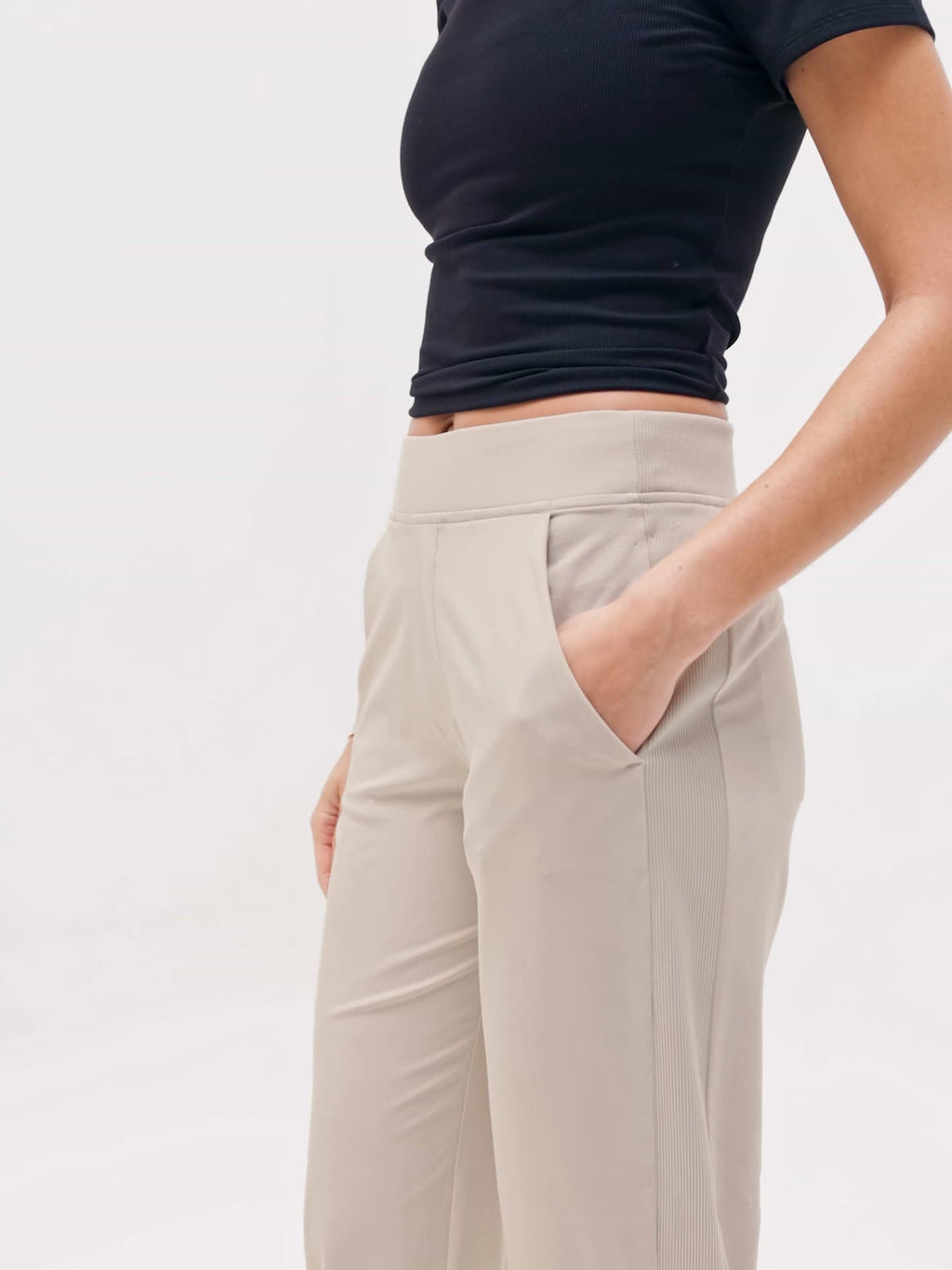 Brooklyn Mid Rise Ankle Pant - Abalone