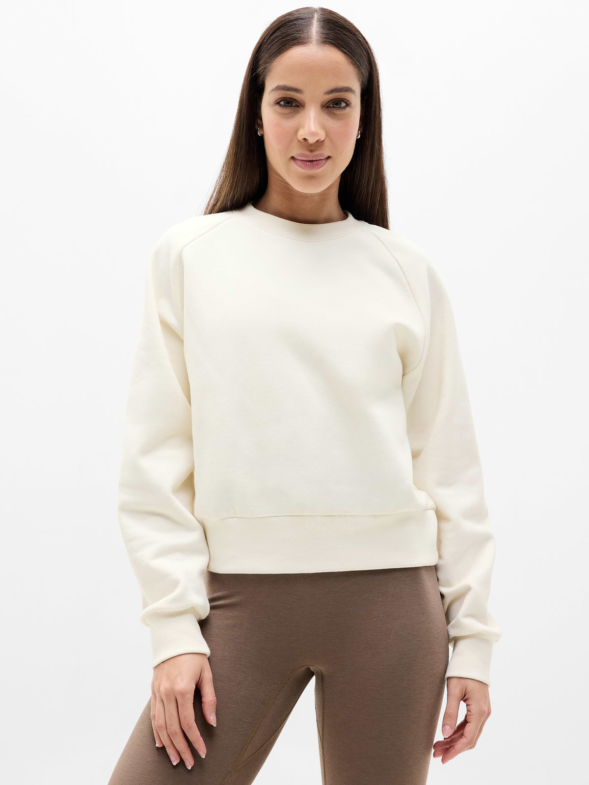 Forever Fleece Relaxed Crew Sweatshirt - Magnolia White