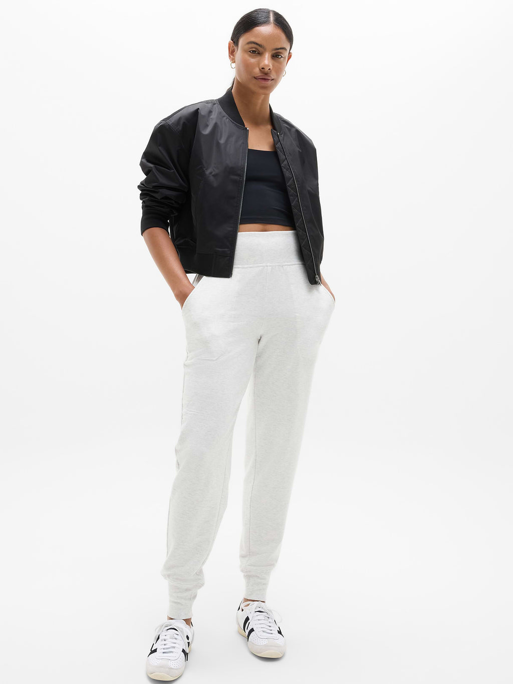 Coaster Luxe Straight Leg Pant - Fog Grey Heather