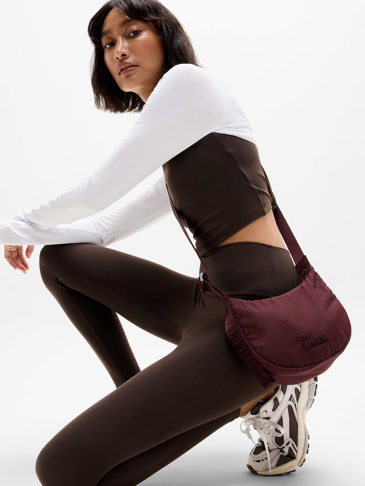 All About Mini Crescent Bag - Garnet