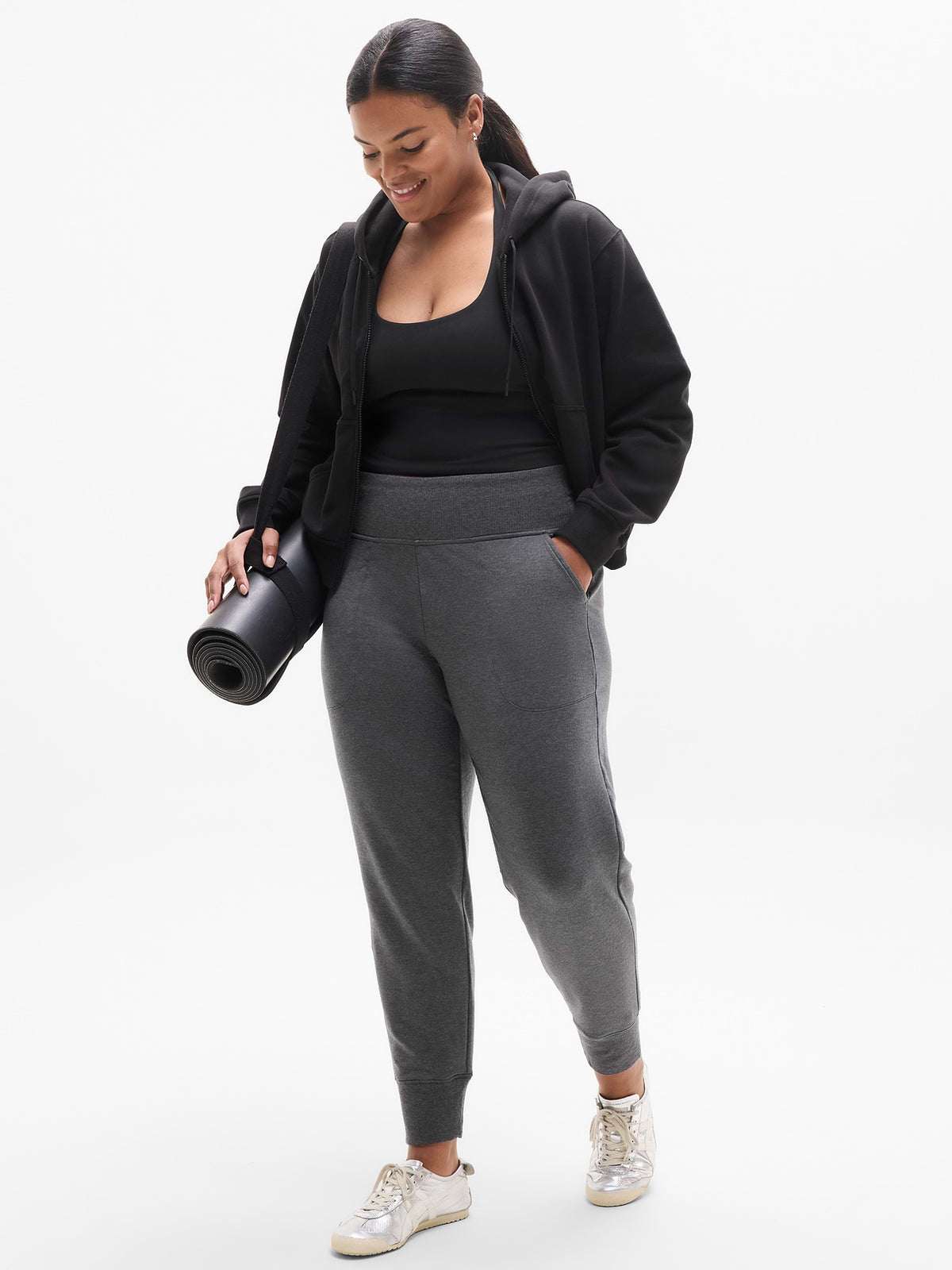 Coaster Luxe Straight Leg Pant - Charcoal Grey Heather