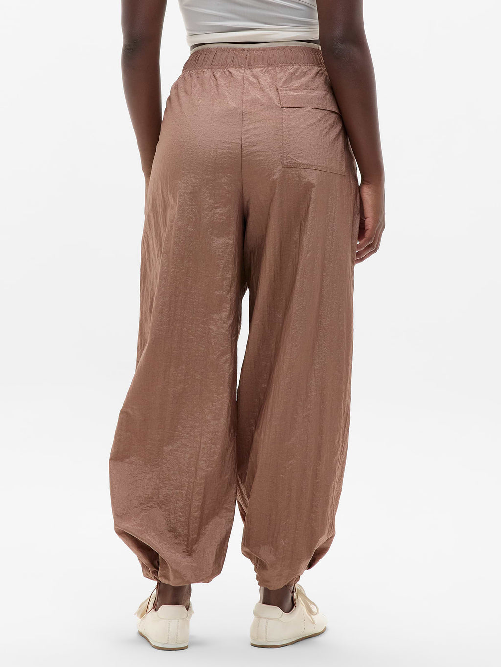 Lunar Sheen Utility Mid Rise Pant - Auburn