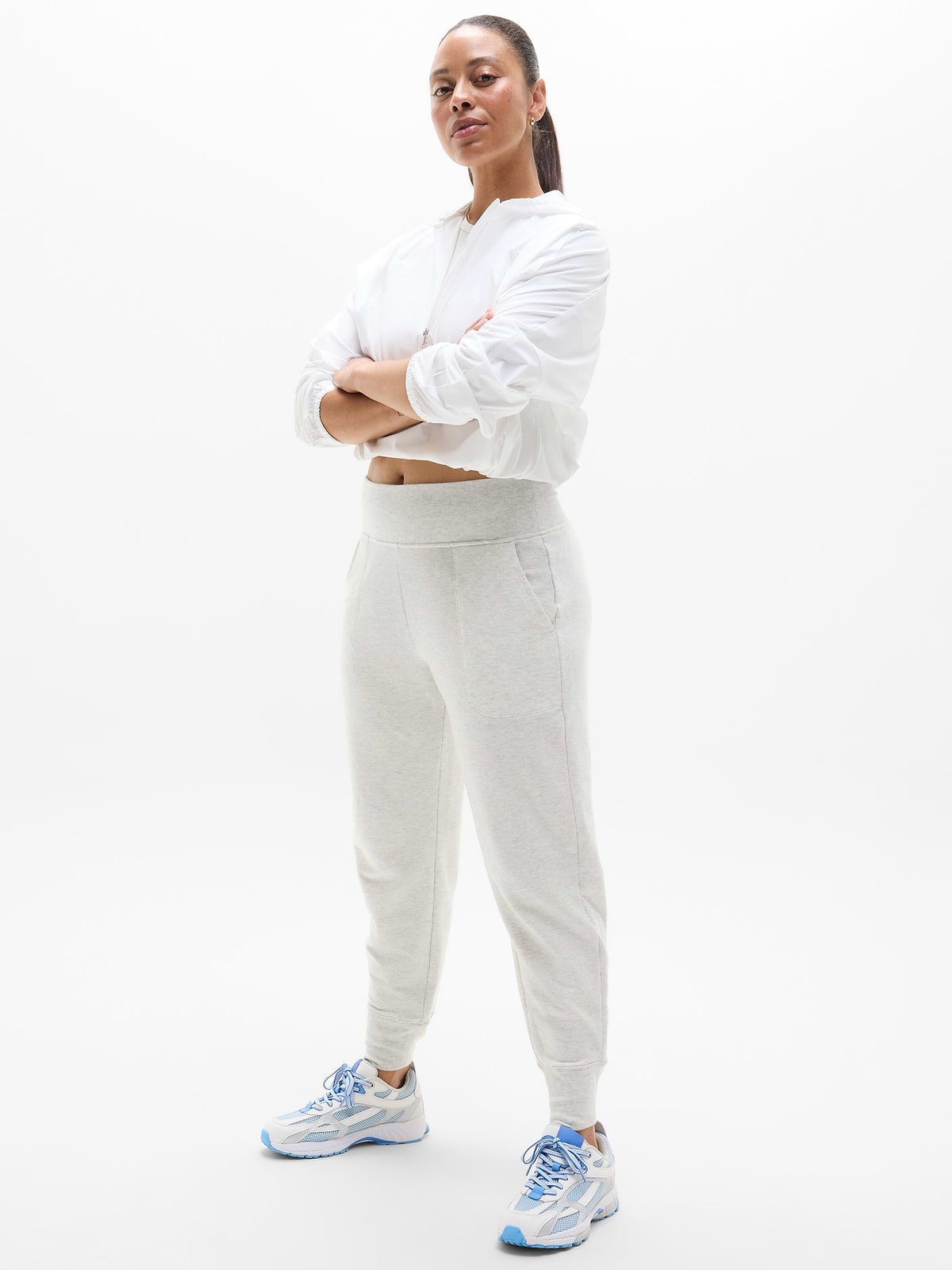 Coaster Luxe Straight Leg Pant - Fog Grey Heather