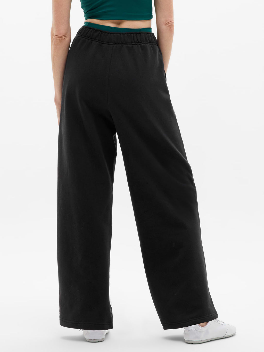 Forever Fleece Mid Rise Flare Pant - Black