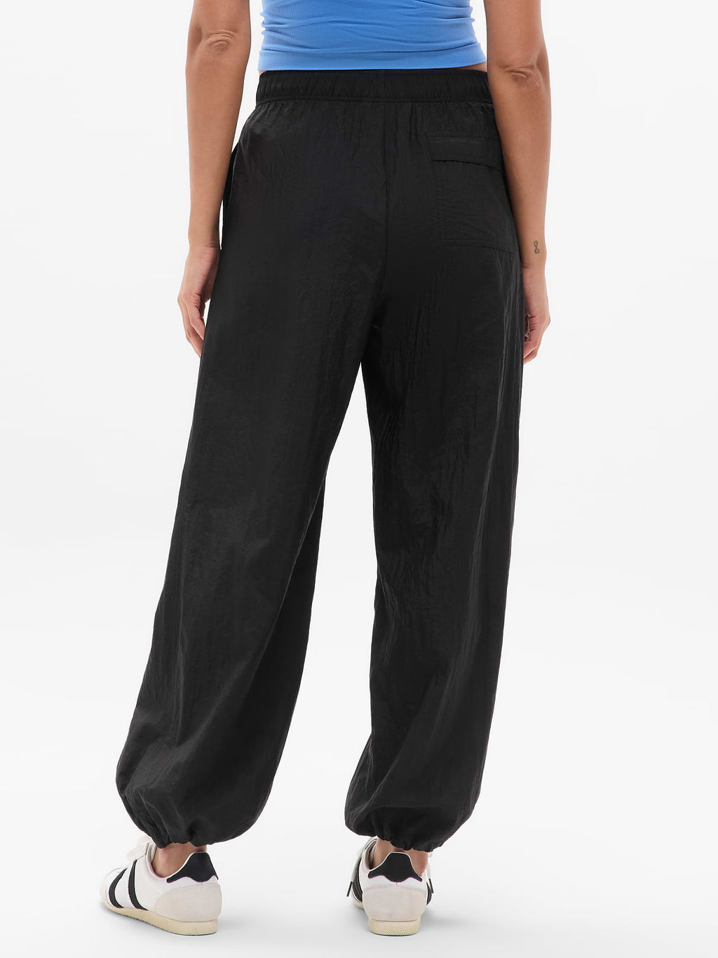 Lunar Sheen Utility Mid Rise Pant - Black