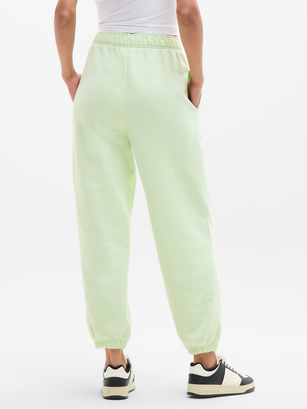 Forever Fleece Mid Rise Flare Pant - Honeydew