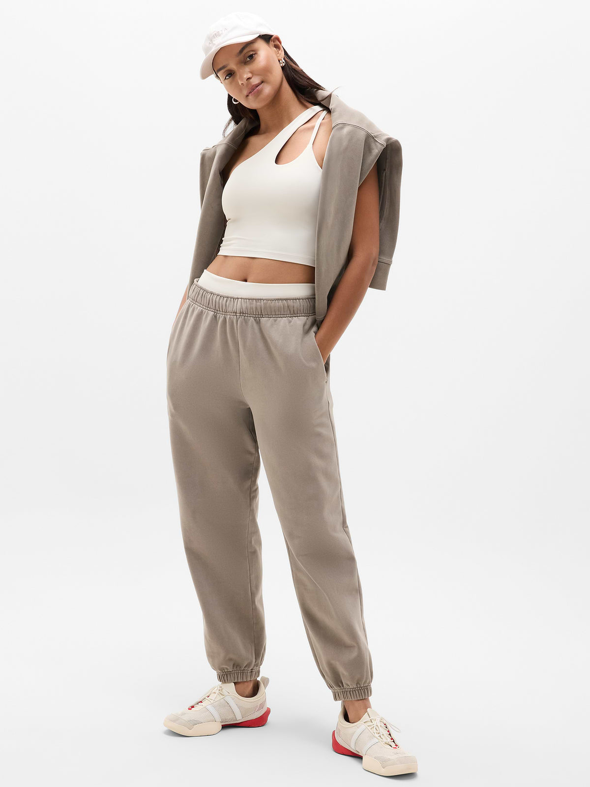 Forever Fleece Mid Rise Flare Pant - Mortar Garment Dye