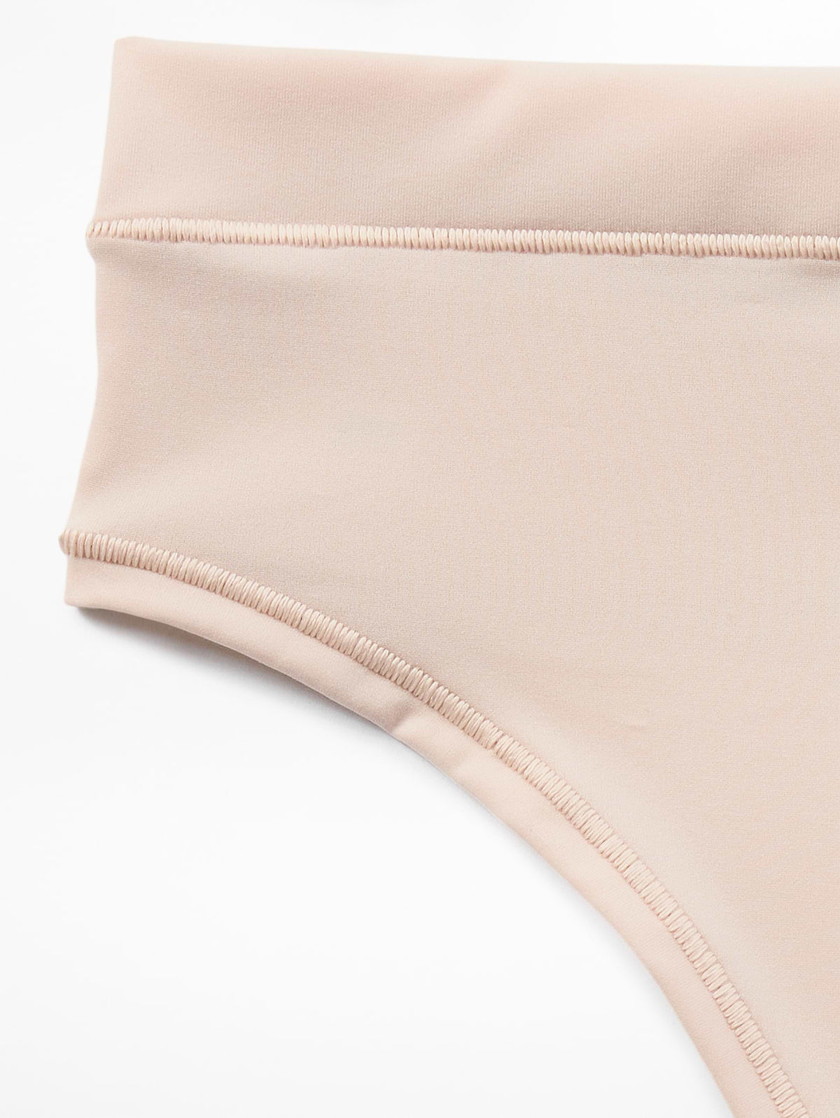 BodyMove High Rise Thong Underwear - Sand Beige