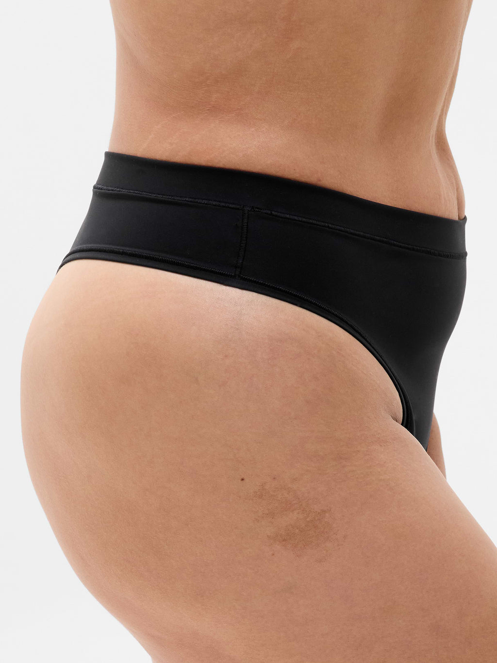 BodyMove High Rise Thong Underwear - Black