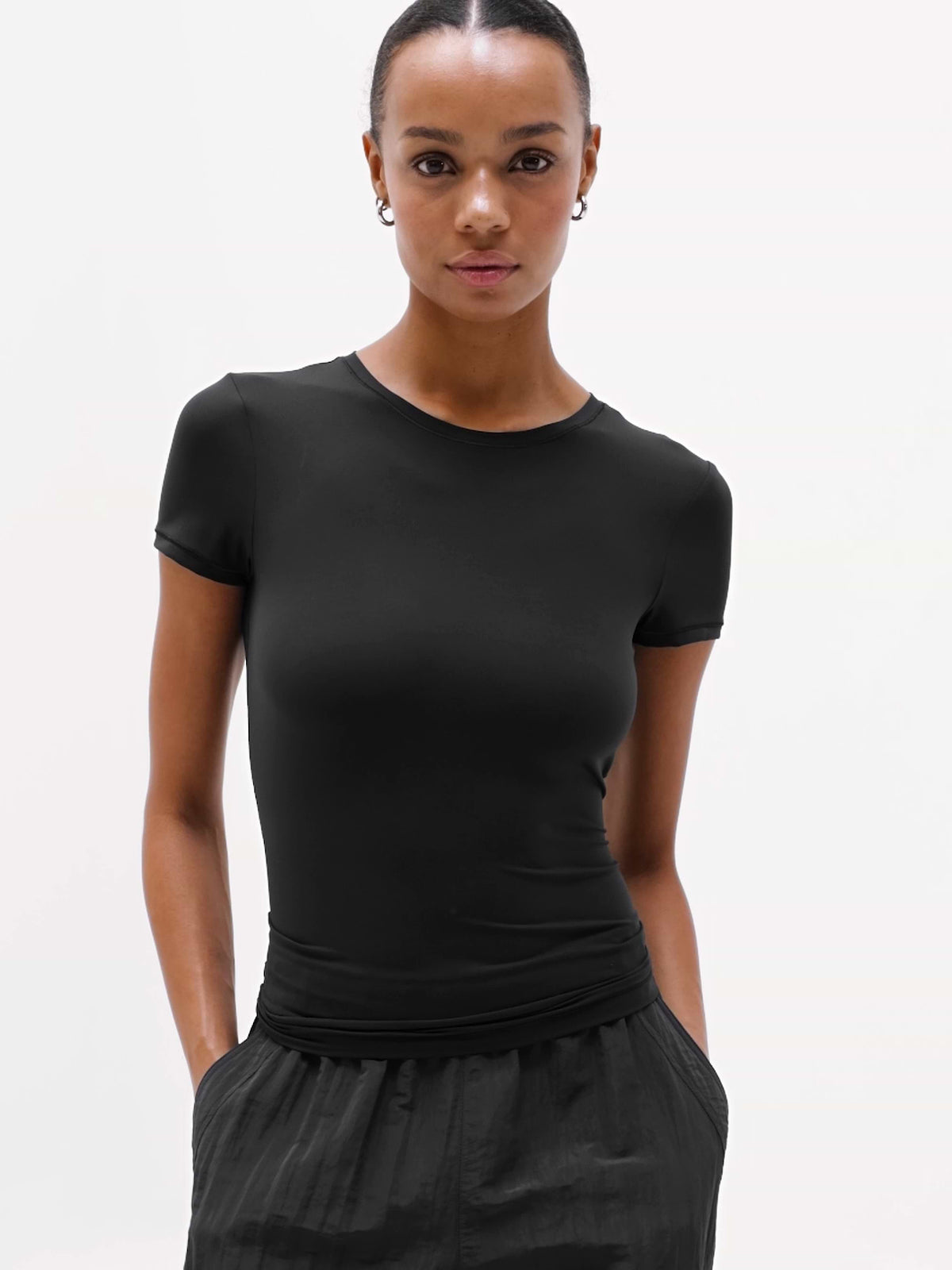 BodyMove Crew Neck Tee - Black