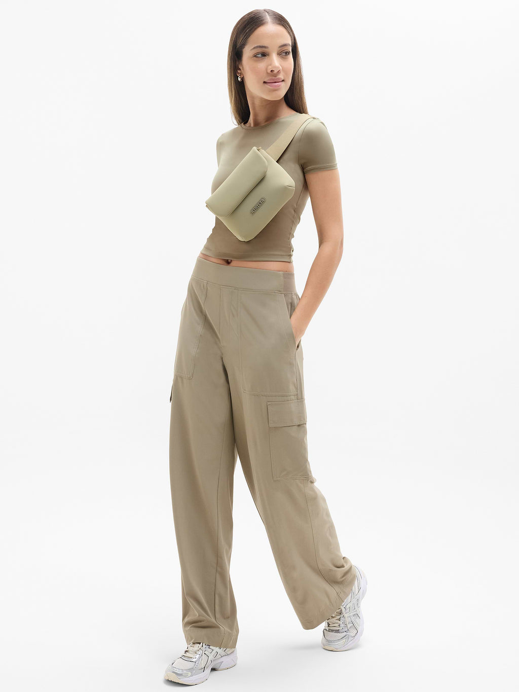 BodyMove Crew Neck Tee - Olive Branch