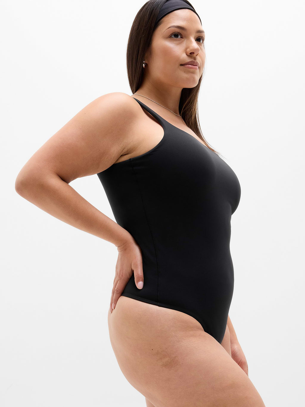 BodyMove Square Neck Bodysuit - Black