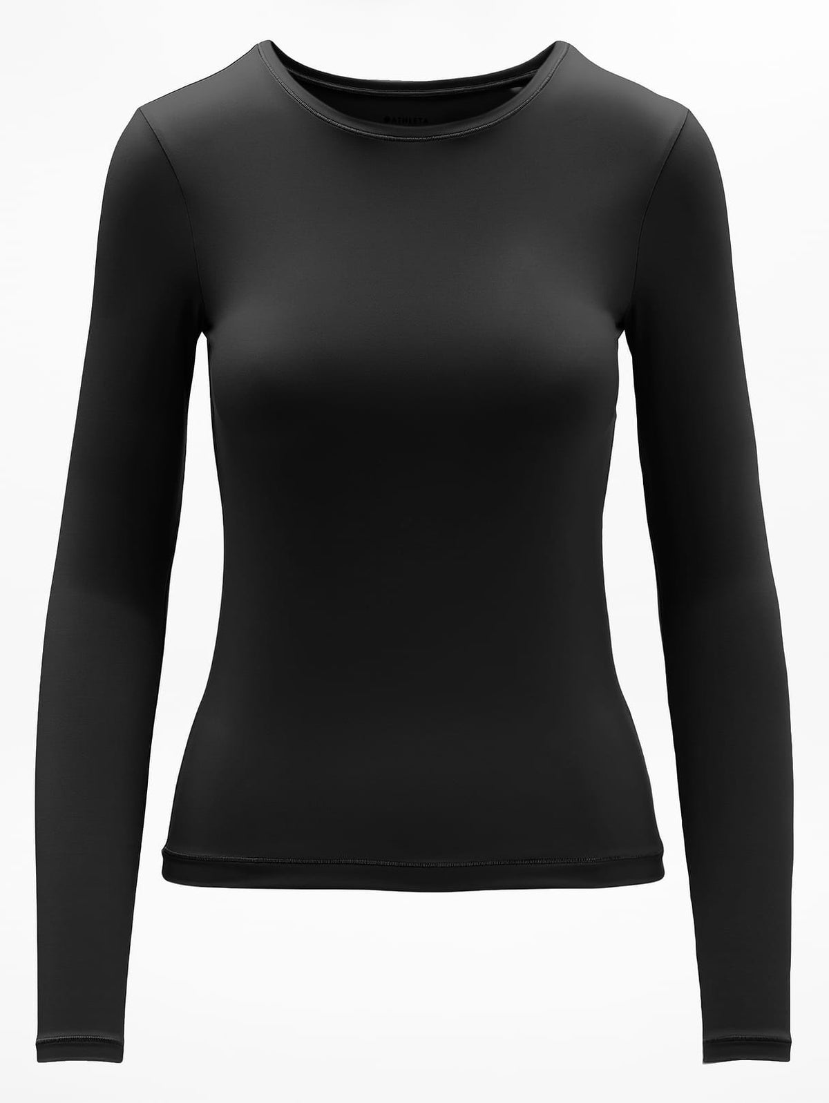 BodyMove Crew Neck Long Sleeve Top - Black