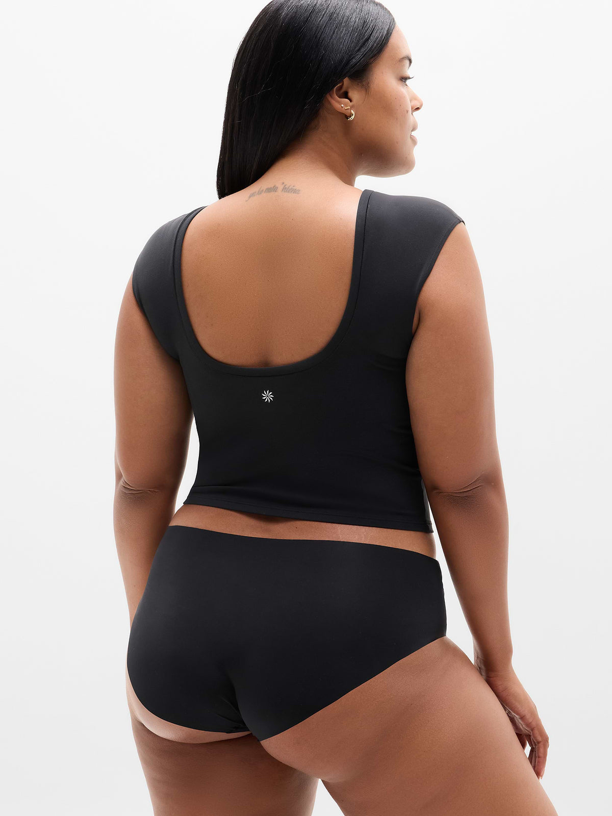 Sleek Form No Show Boyshort Underwear - Black