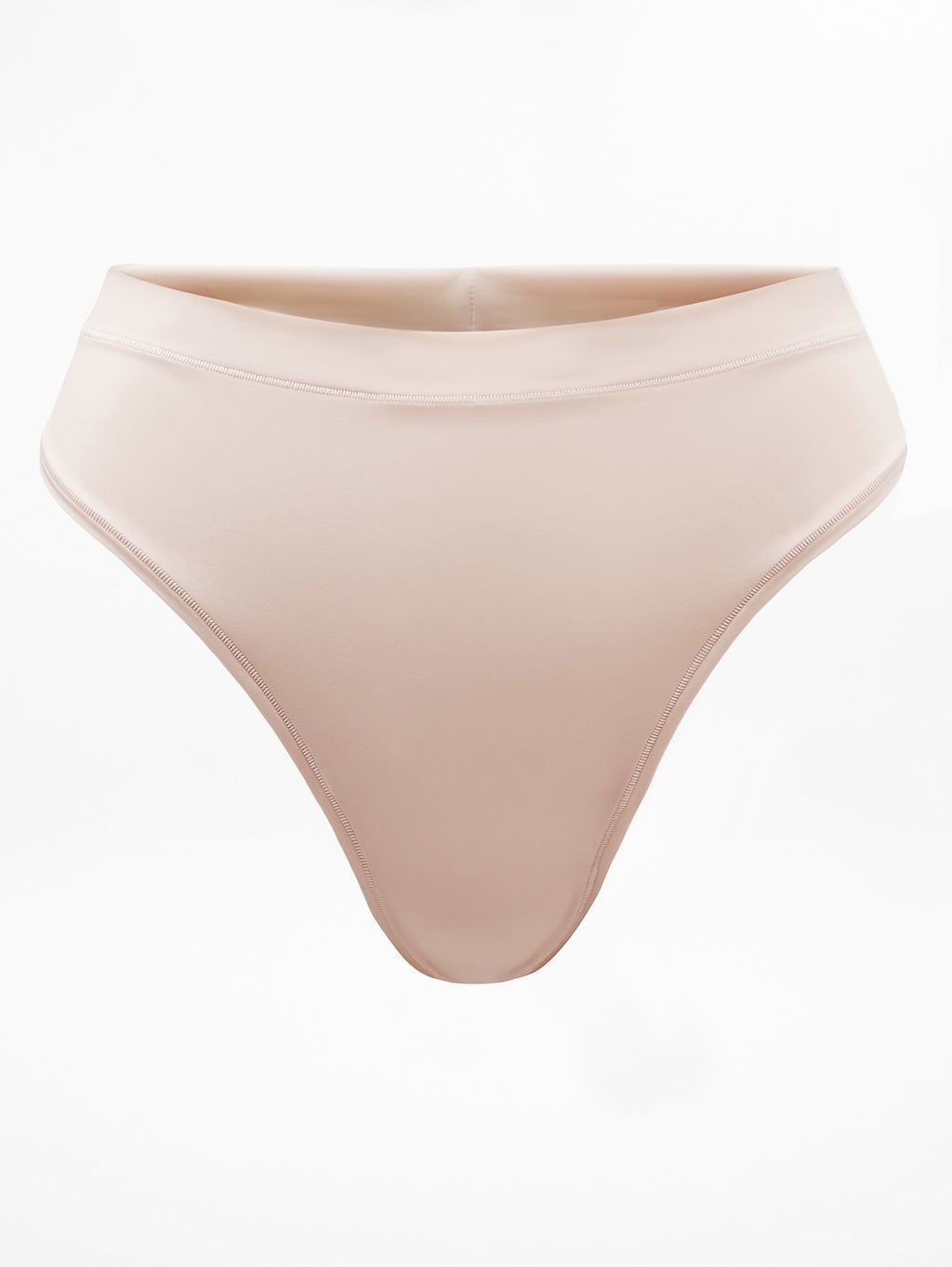 BodyMove High Rise Thong Underwear - Sand Beige