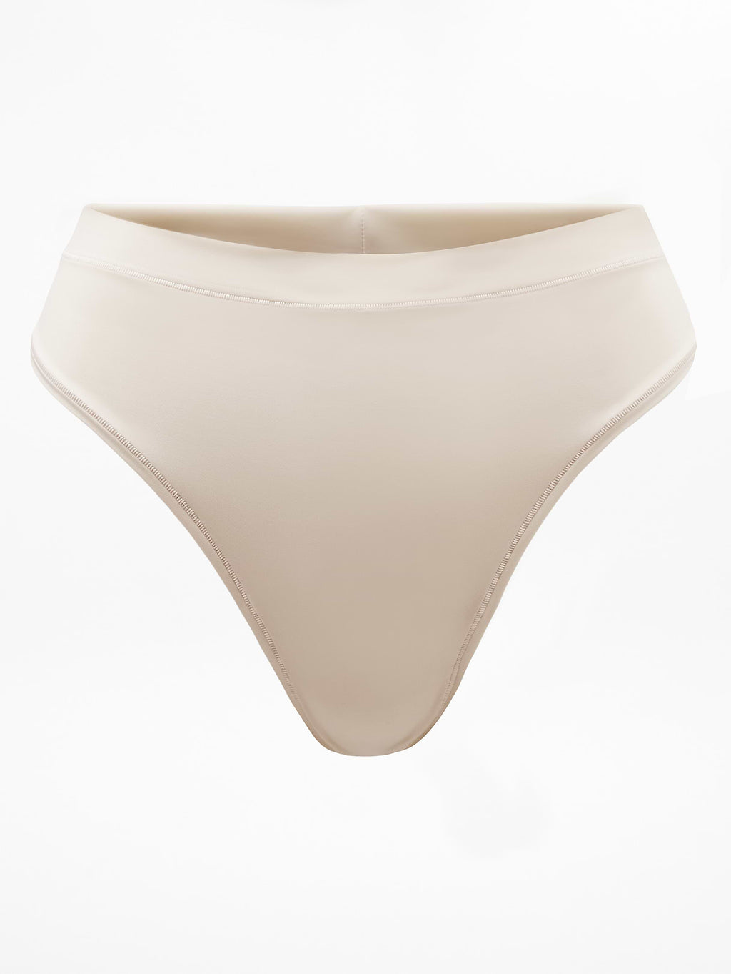 BodyMove High Rise Thong Underwear - Bone