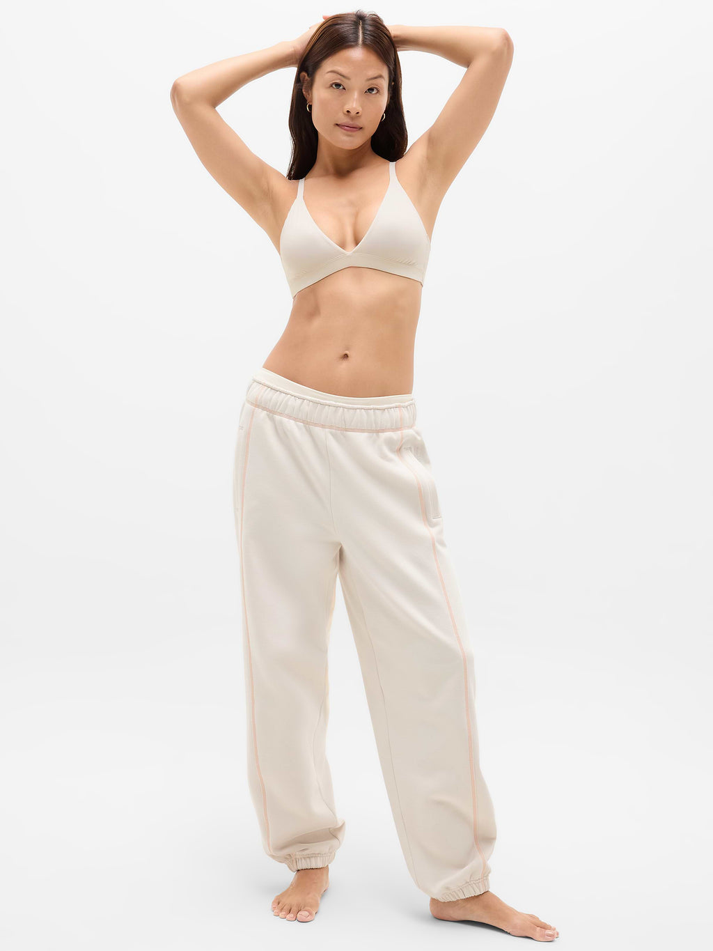 BodyMove Plunge Bralette A-C - Bone