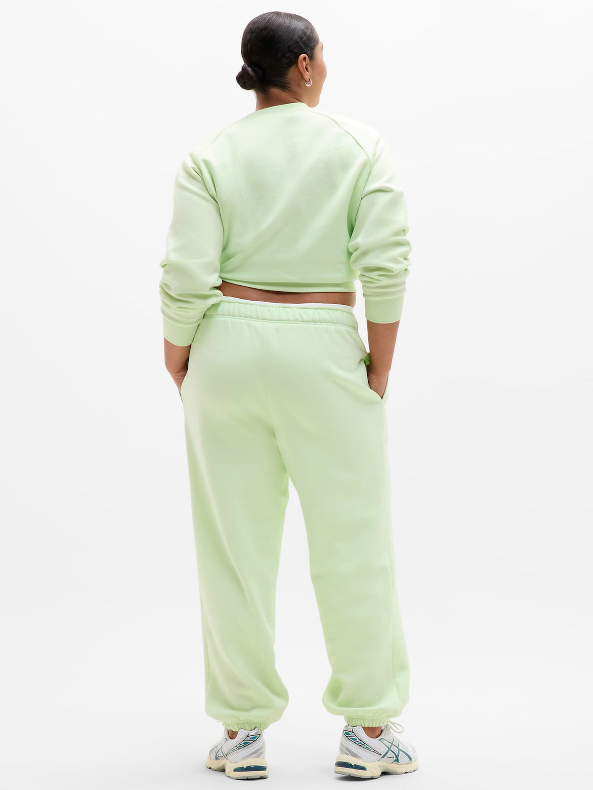 Forever Fleece Mid Rise Flare Pant - Honeydew