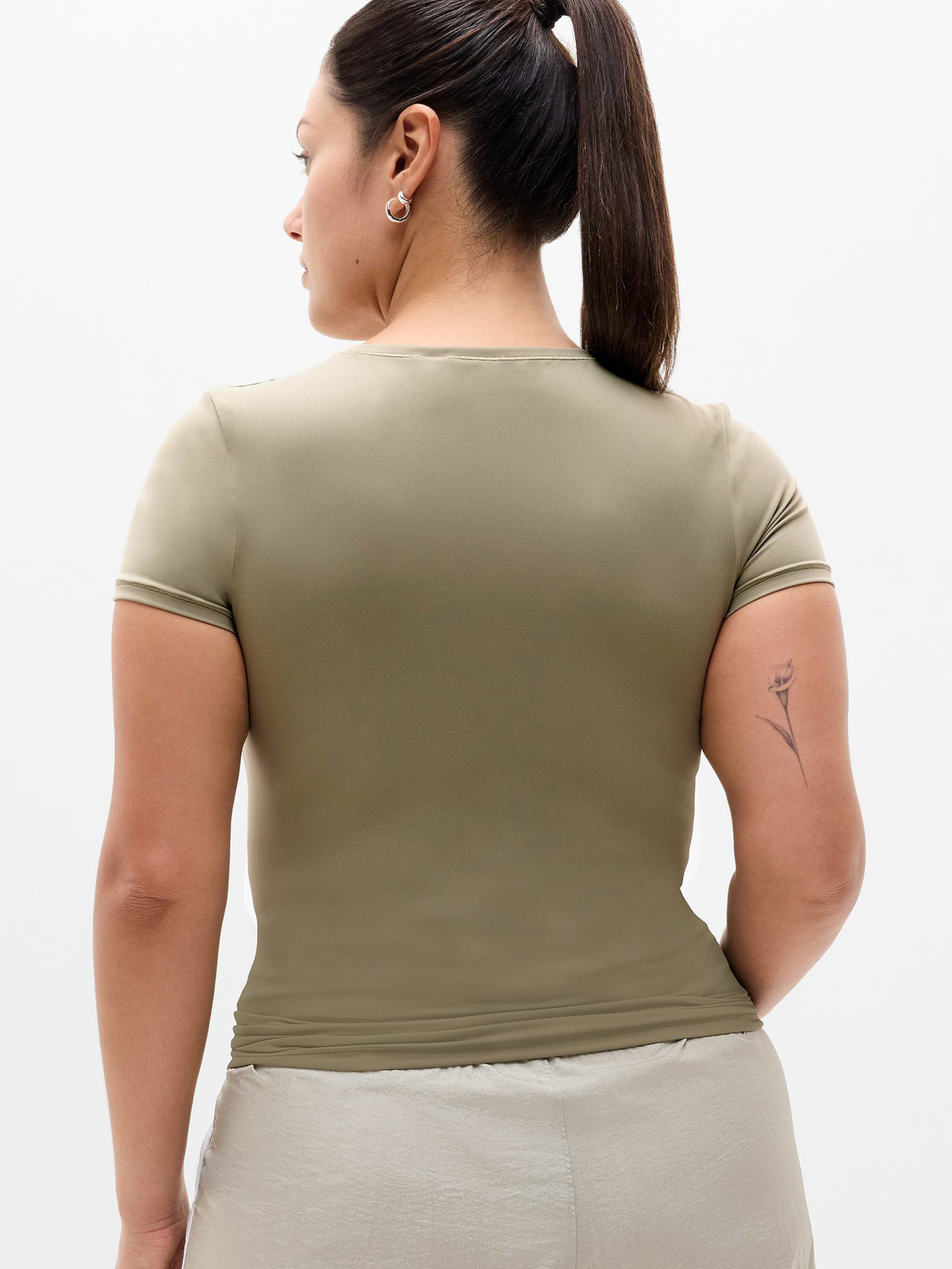 BodyMove Crew Neck Tee - Olive Branch