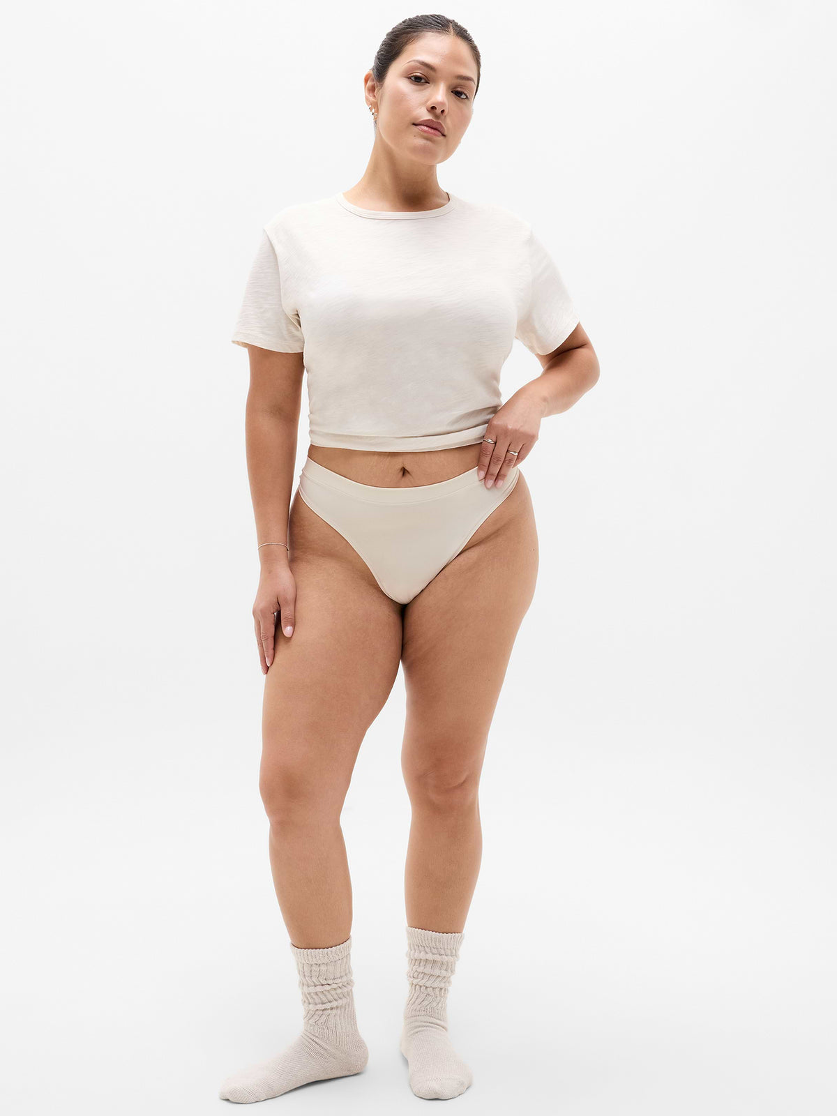 BodyMove Thong Underwear - Bone