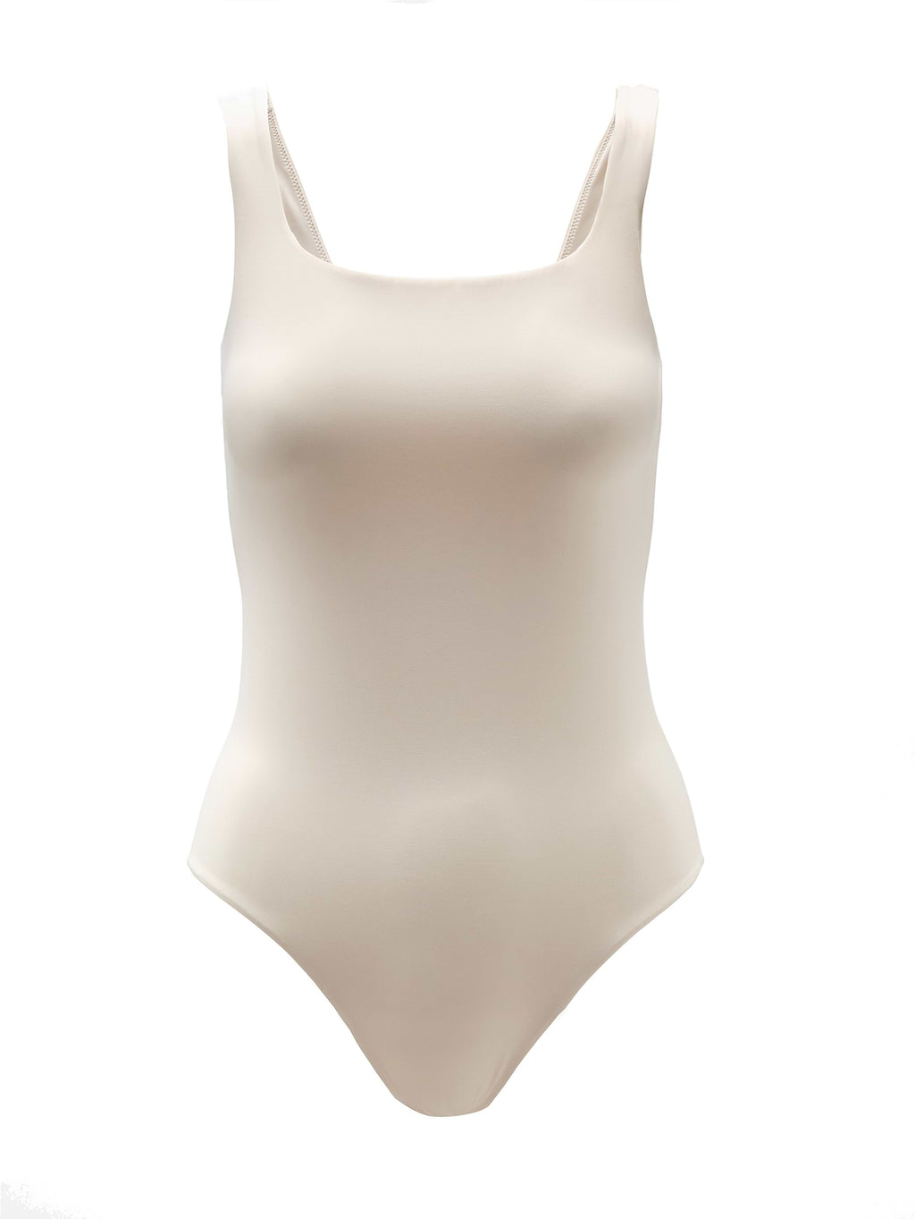 BodyMove Square Neck Bodysuit - Bone