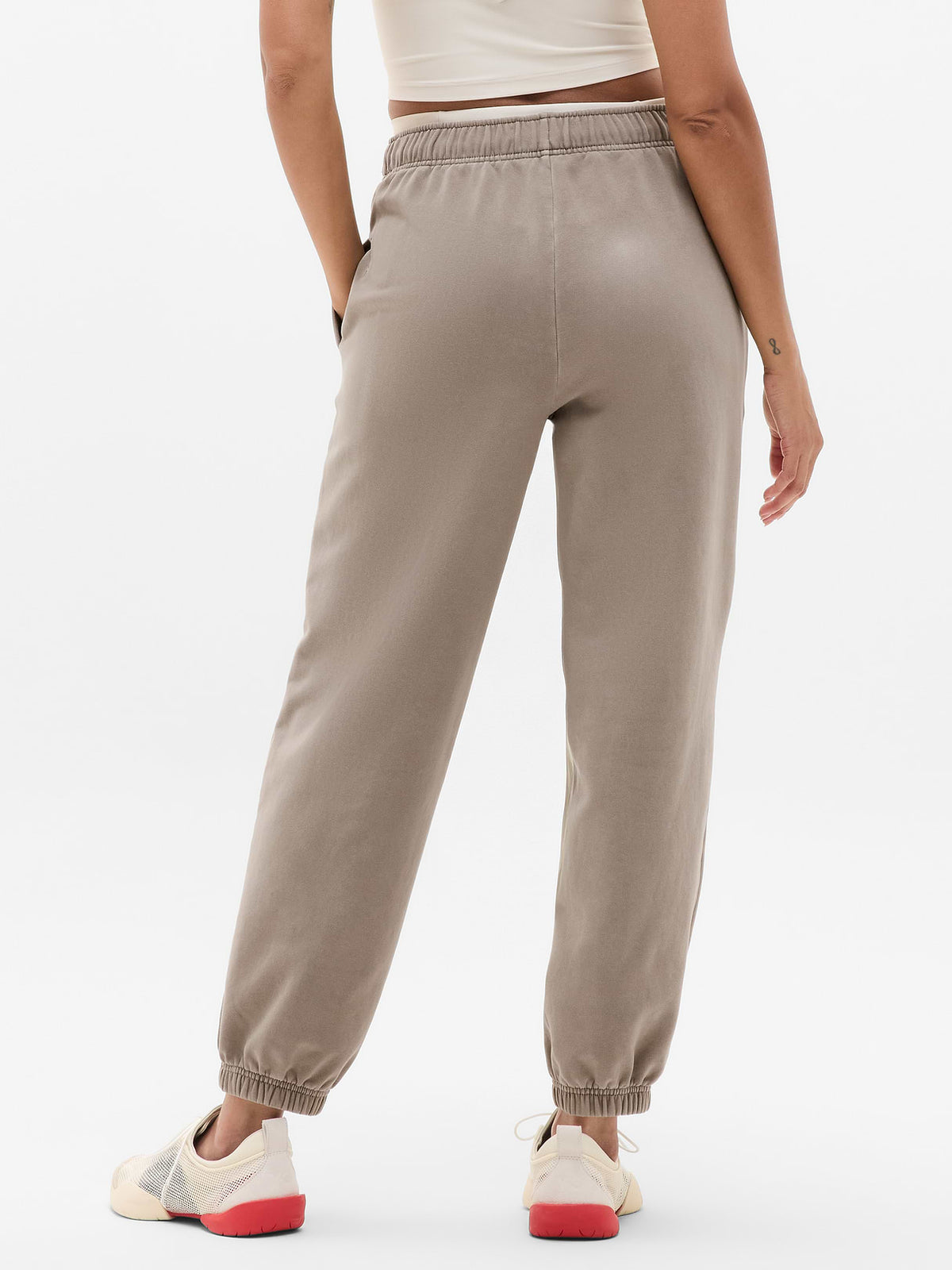 Forever Fleece Mid Rise Flare Pant - Mortar Garment Dye