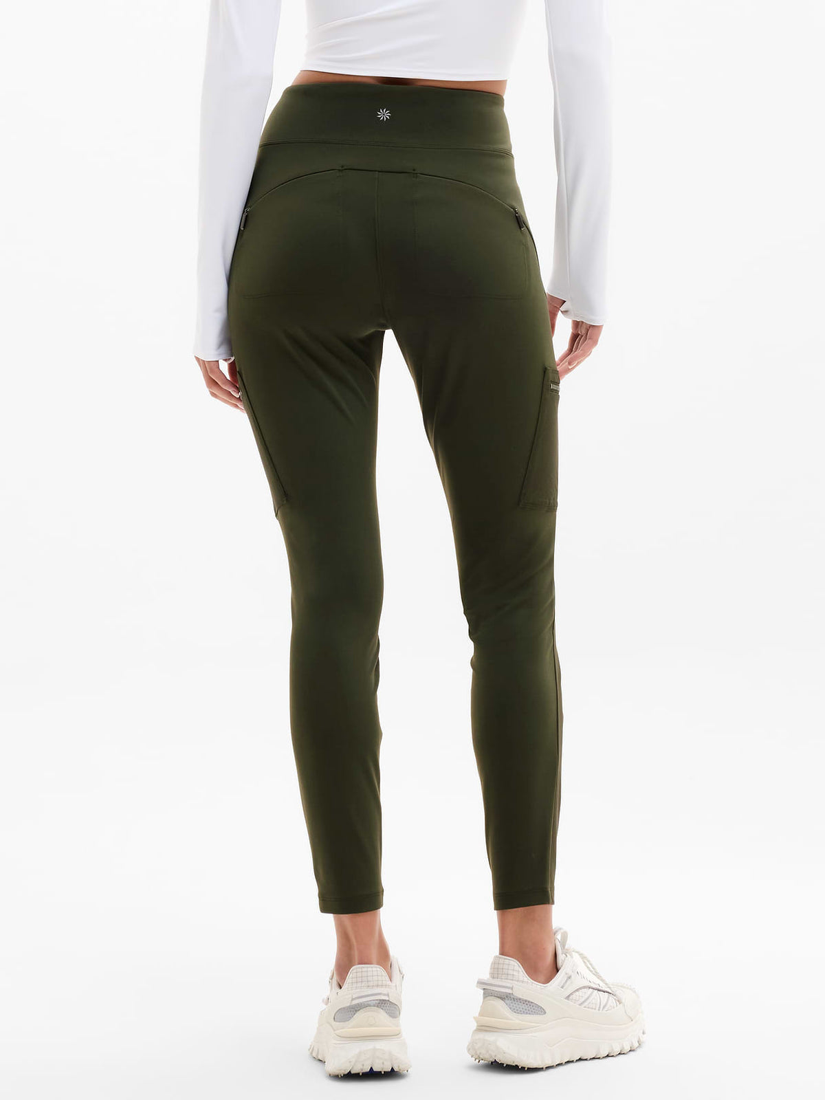 Headlands Hybrid High Rise Cargo Legging - Aspen Olive