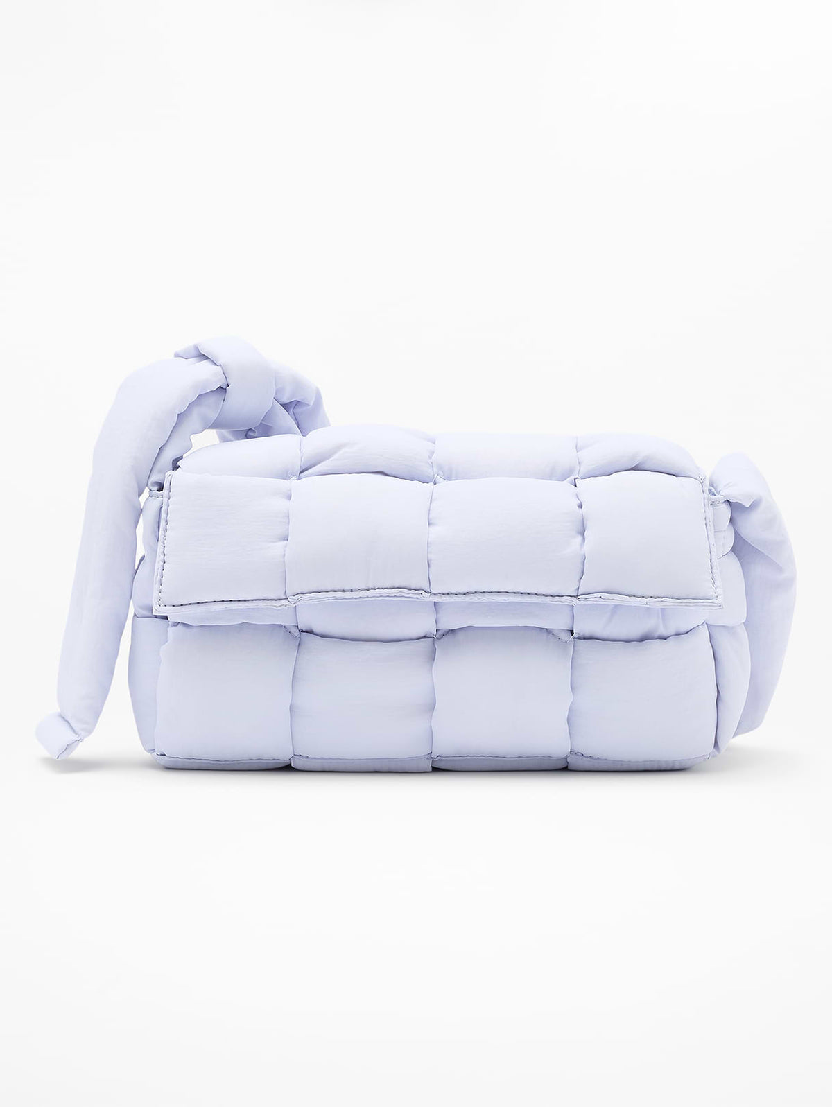 Woven Square Puff Crossbody - Gossamer